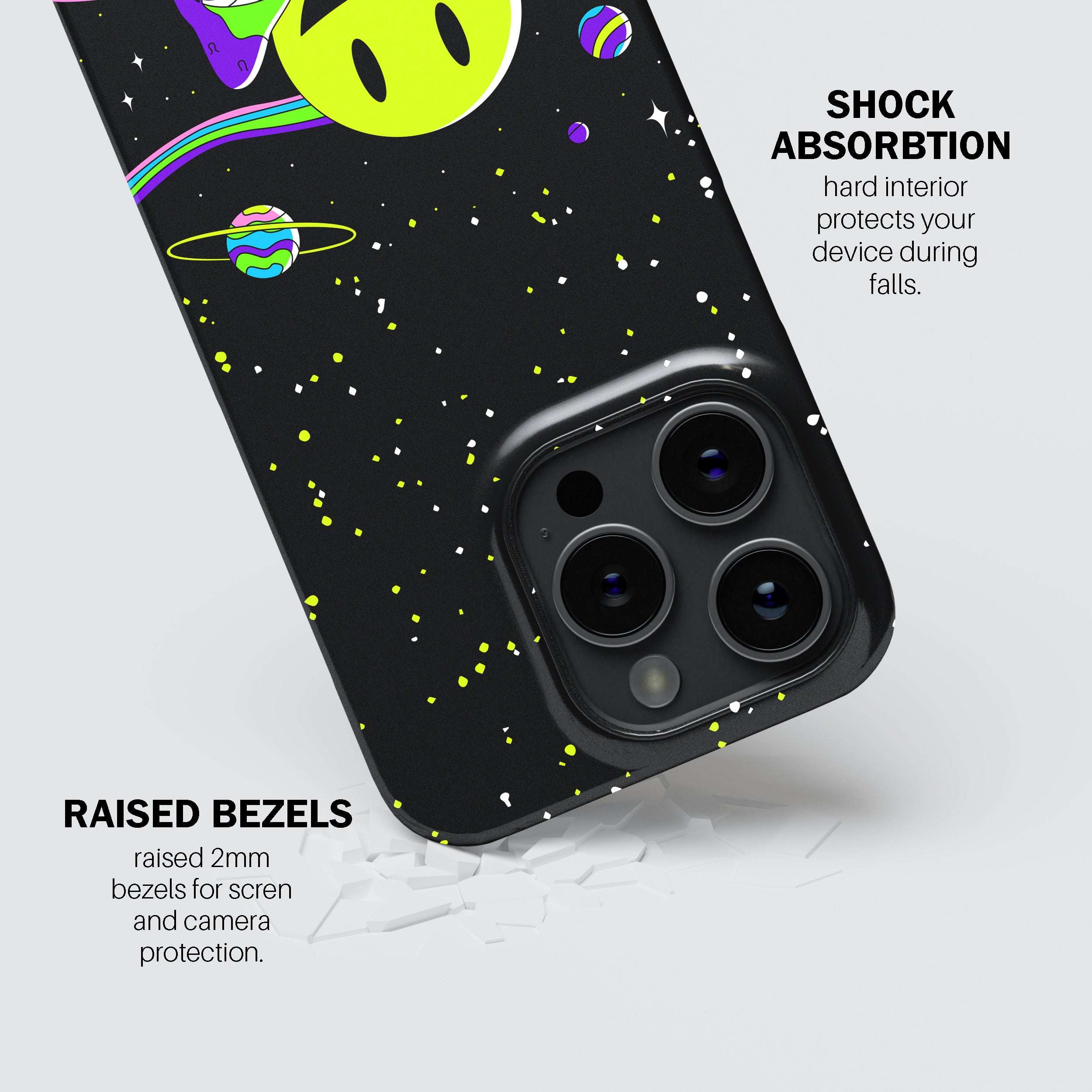Neon Shroomscape Phone Cover