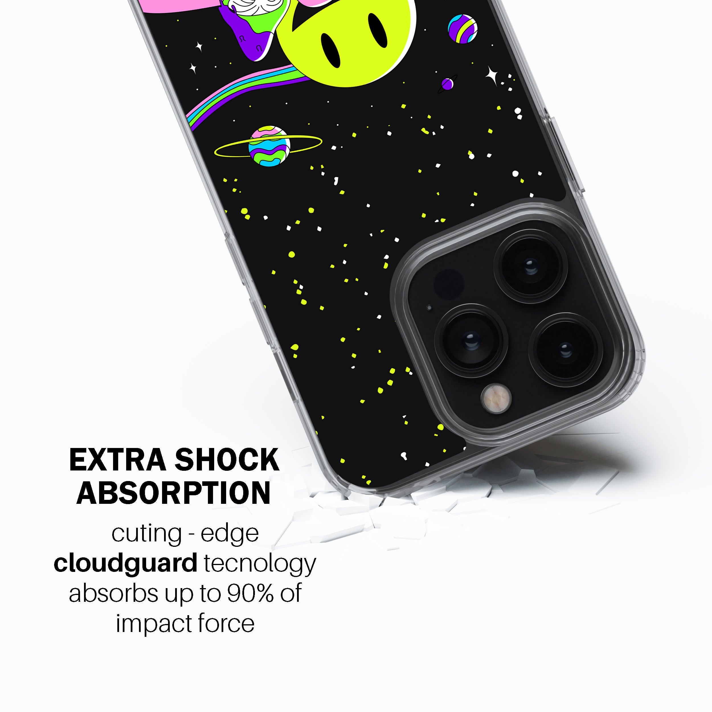 Neon Shroomscape Phone Cover