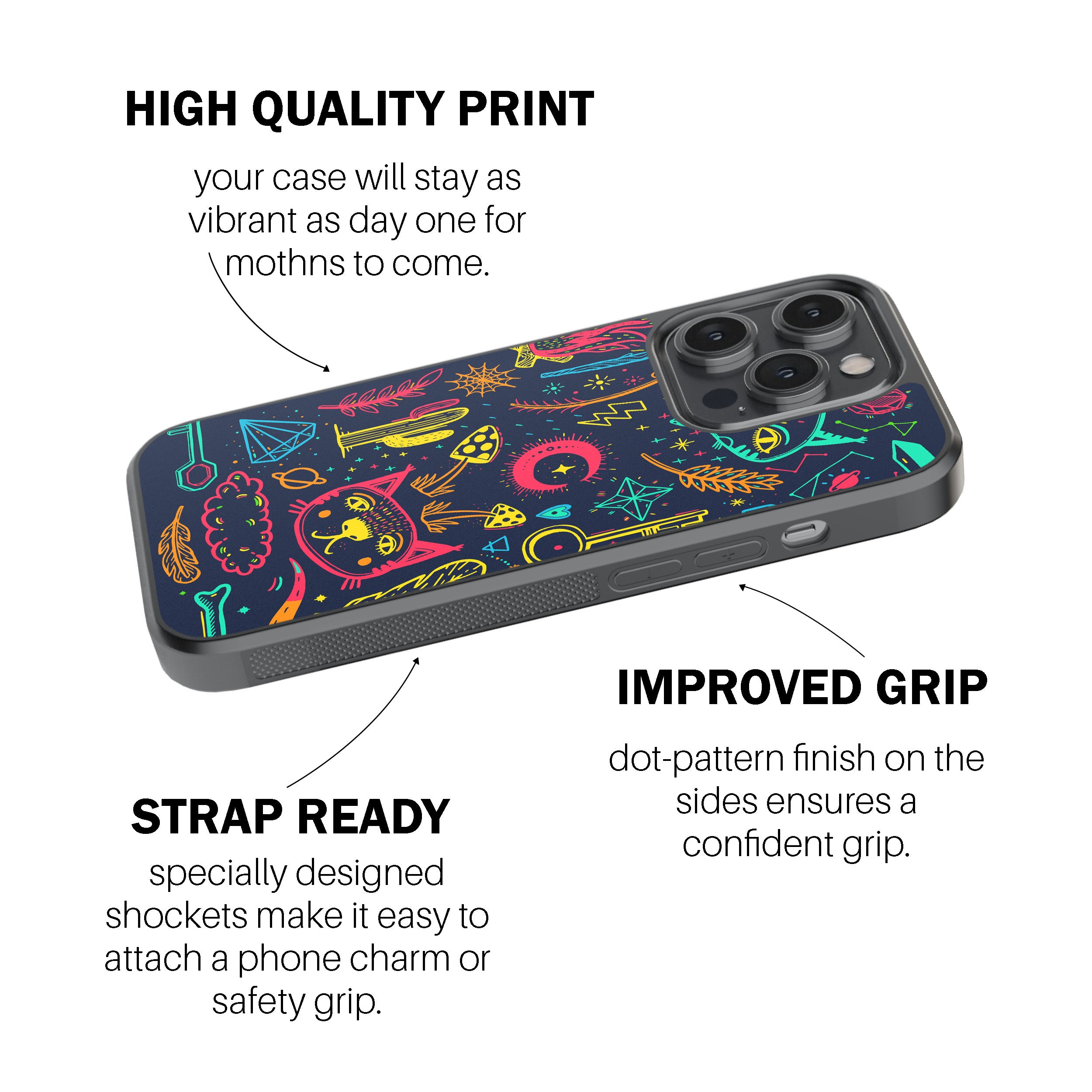 Noir Grace Kaftan Phone Cover