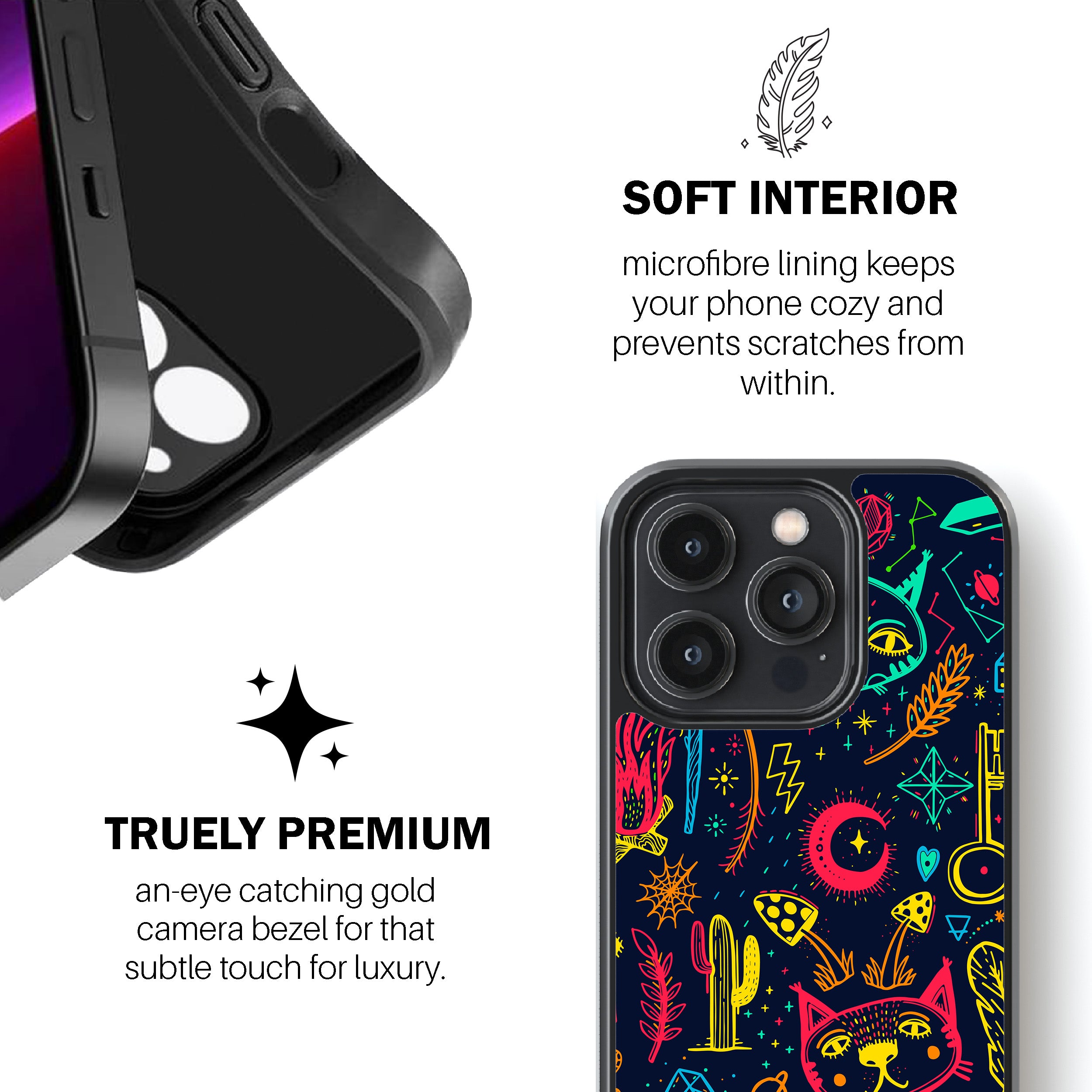 Noir Grace Kaftan Phone Cover