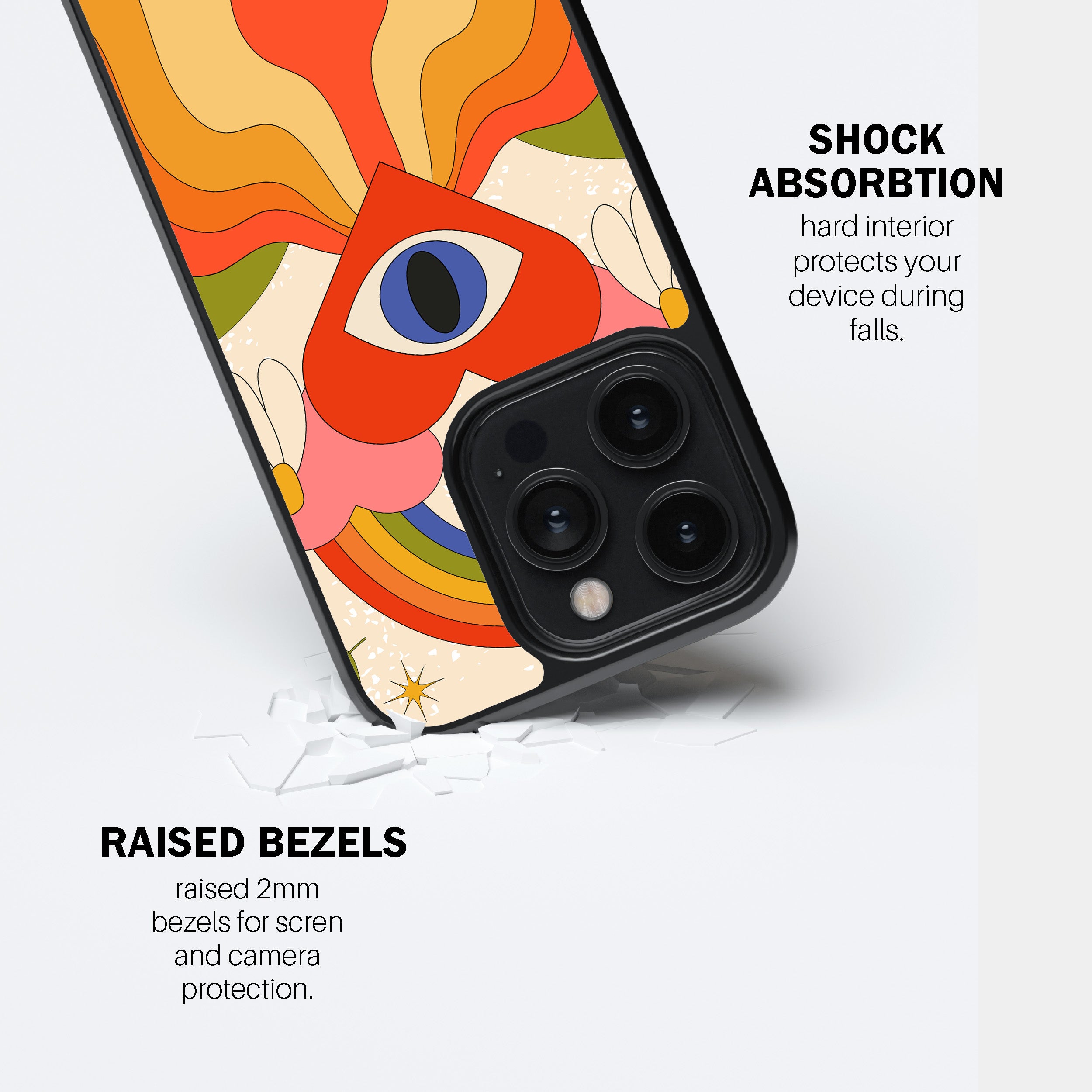 Charcoal Luxe Drape Phone Cover