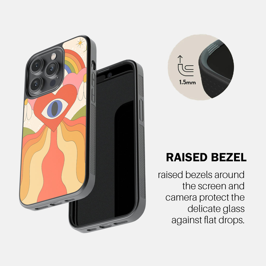 Charcoal Luxe Drape Phone Cover