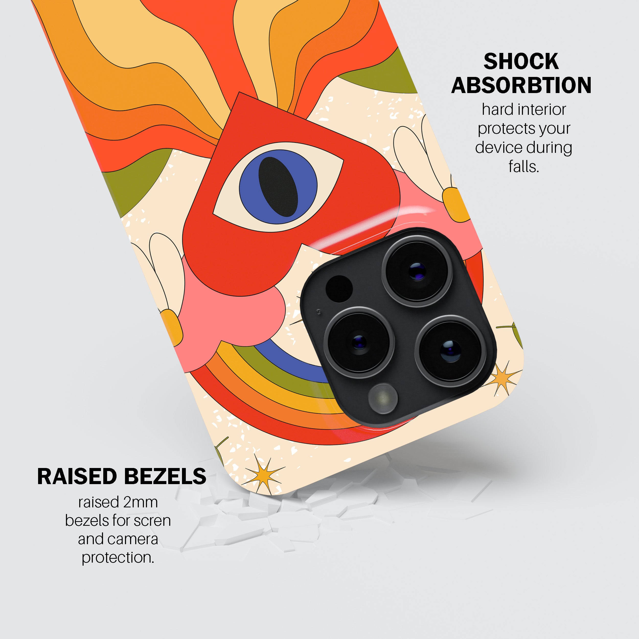 Charcoal Luxe Drape Phone Cover