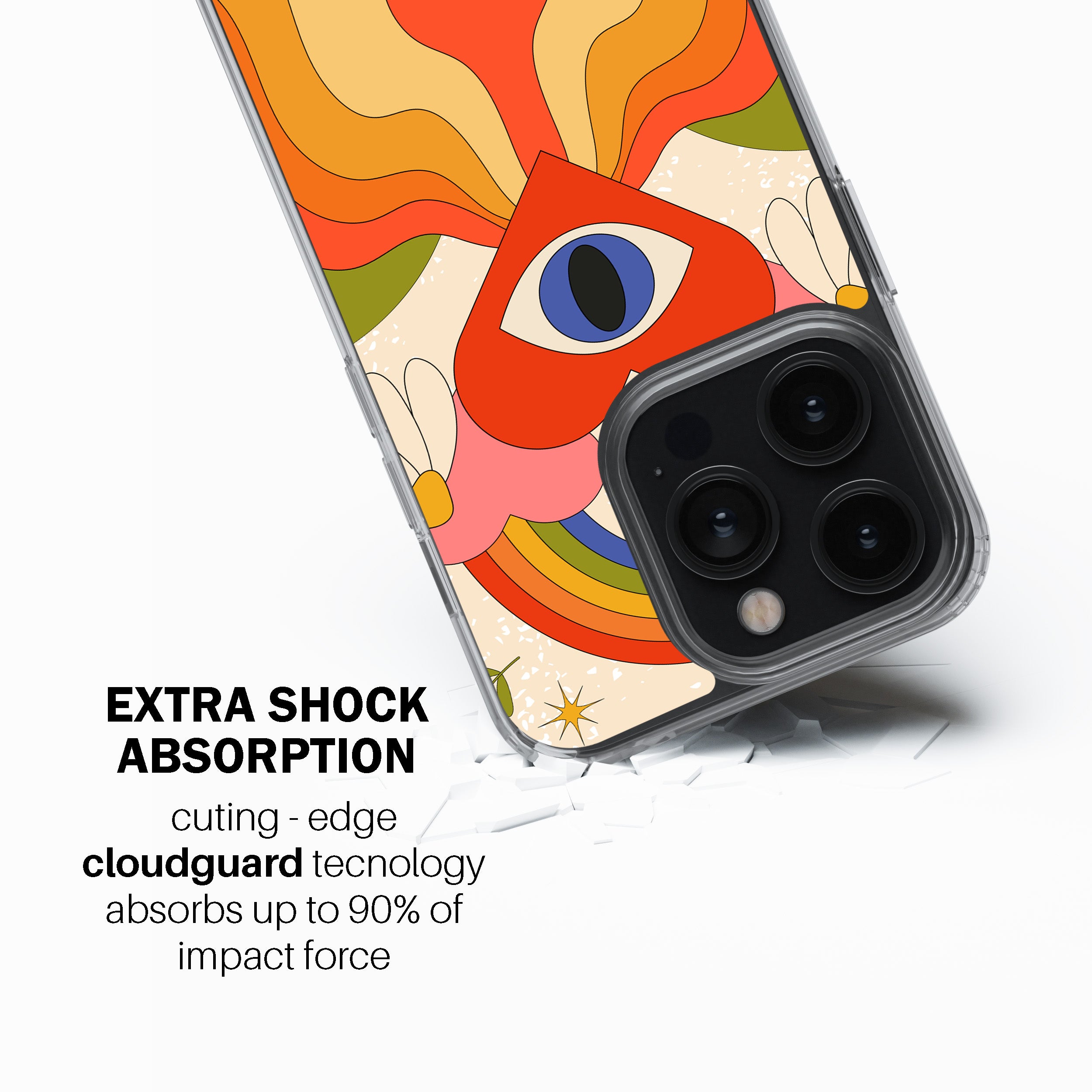 Charcoal Luxe Drape Phone Cover