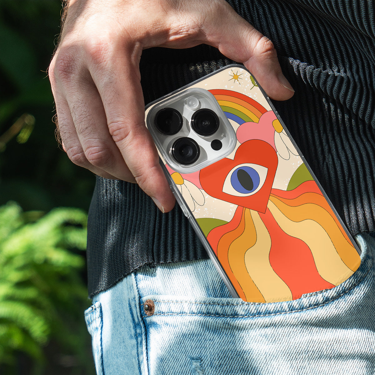 Charcoal Luxe Drape Phone Cover