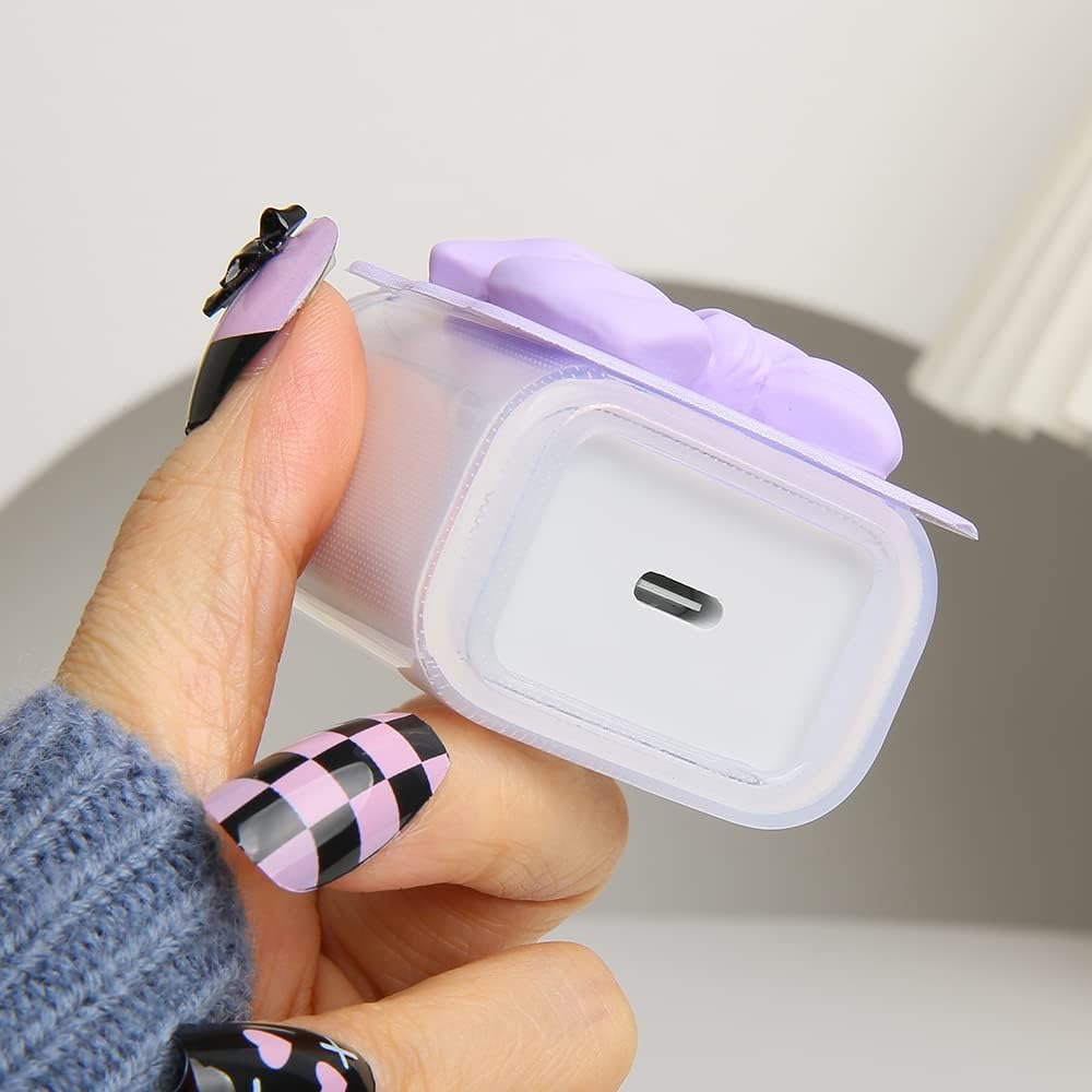 3D Bow Tie Charger Case & Cable Protector (18W/20W)
