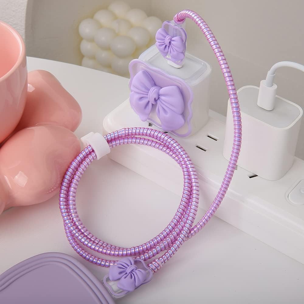 3D Bow Tie Charger Case & Cable Protector (18W/20W)
