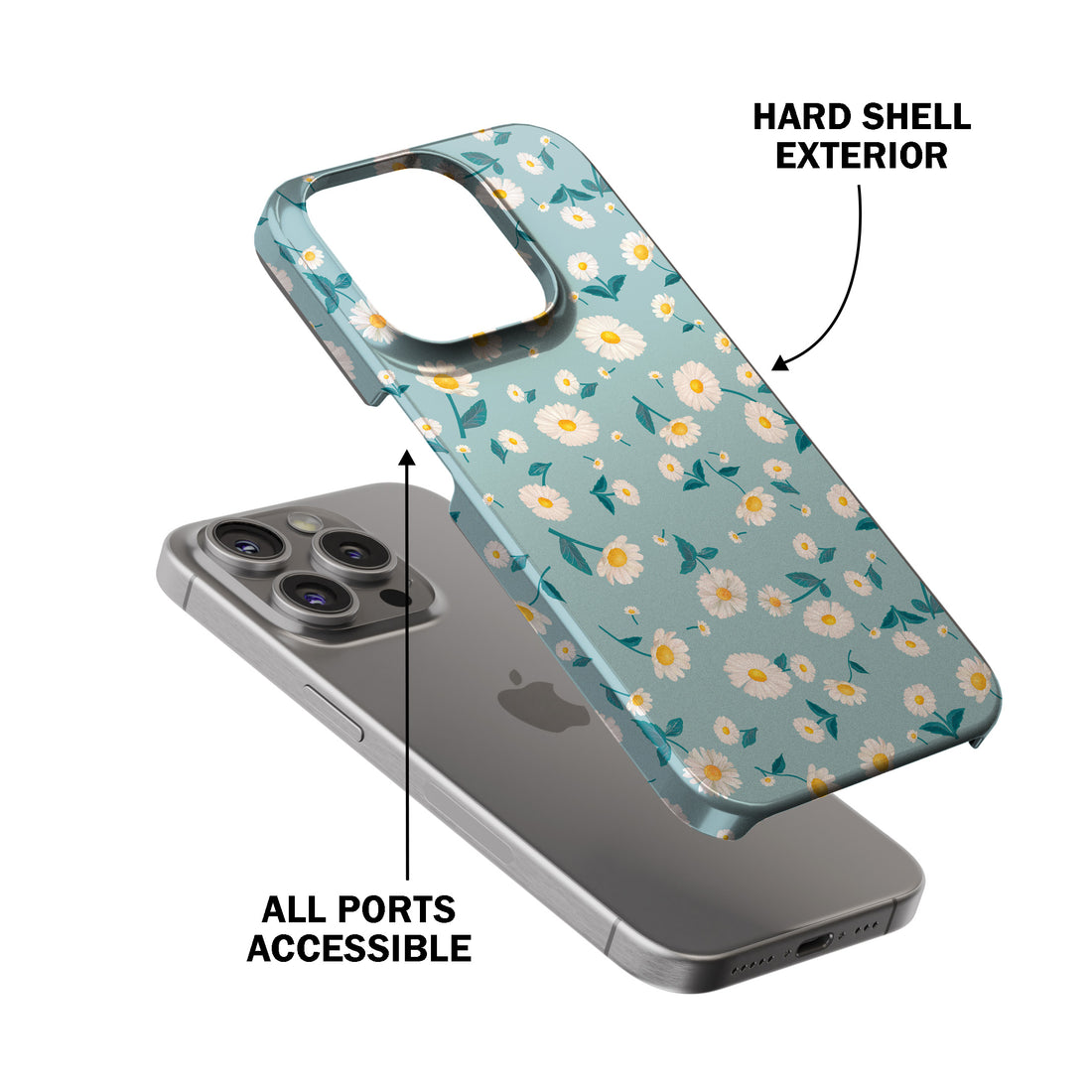 Blue Daisy Delight Phone Cover