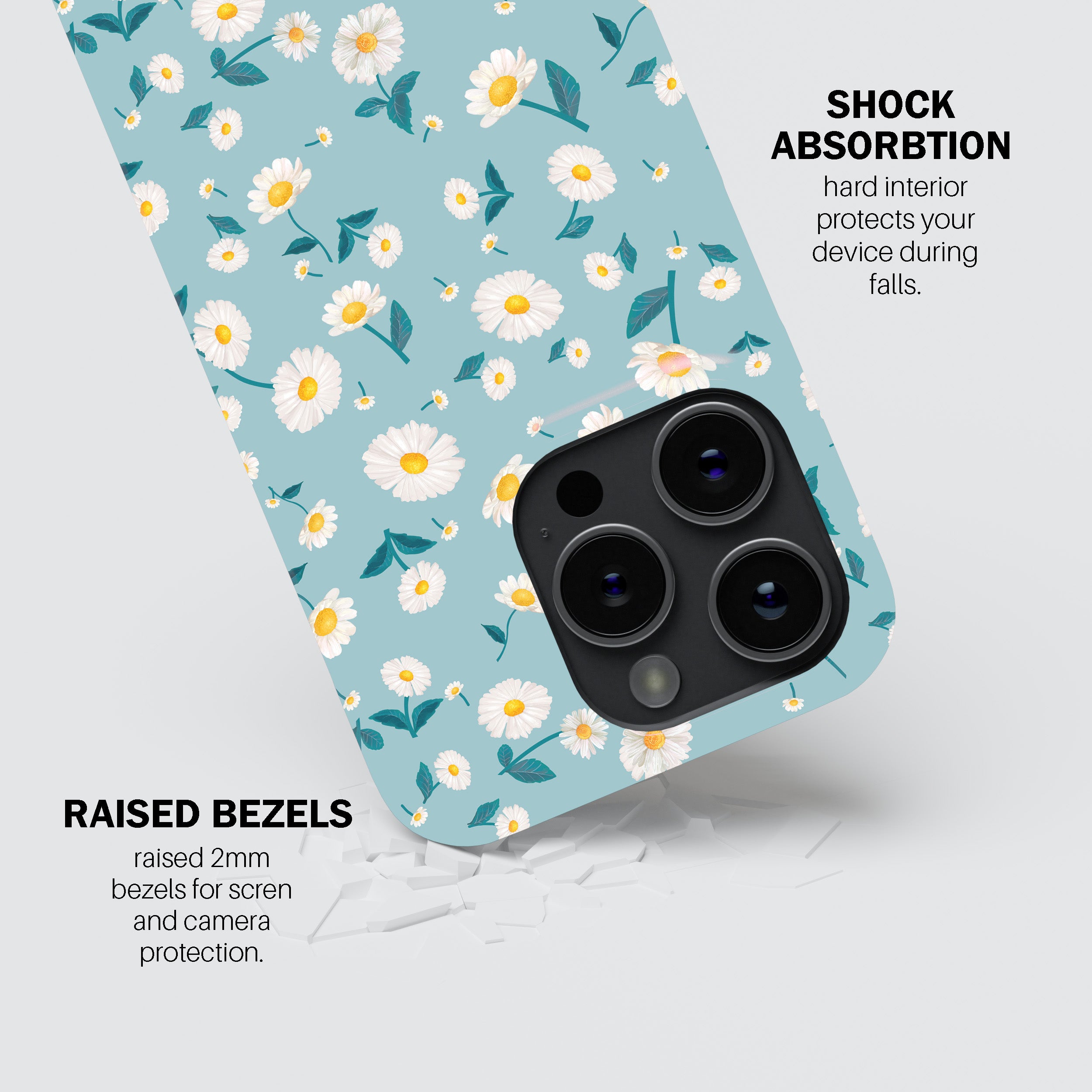 Blue Daisy Delight Phone Cover
