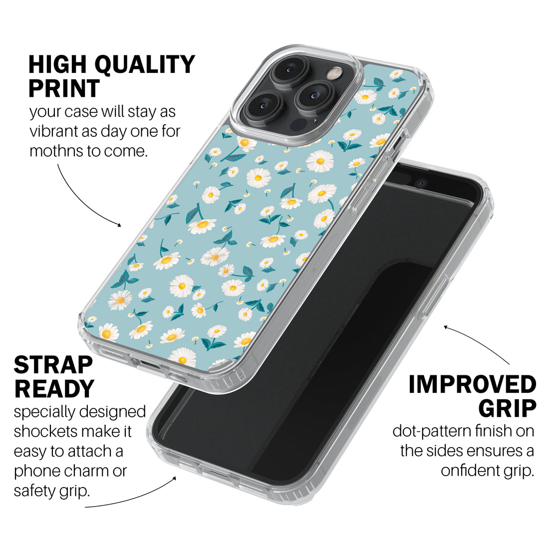 Blue Daisy Delight Phone Cover