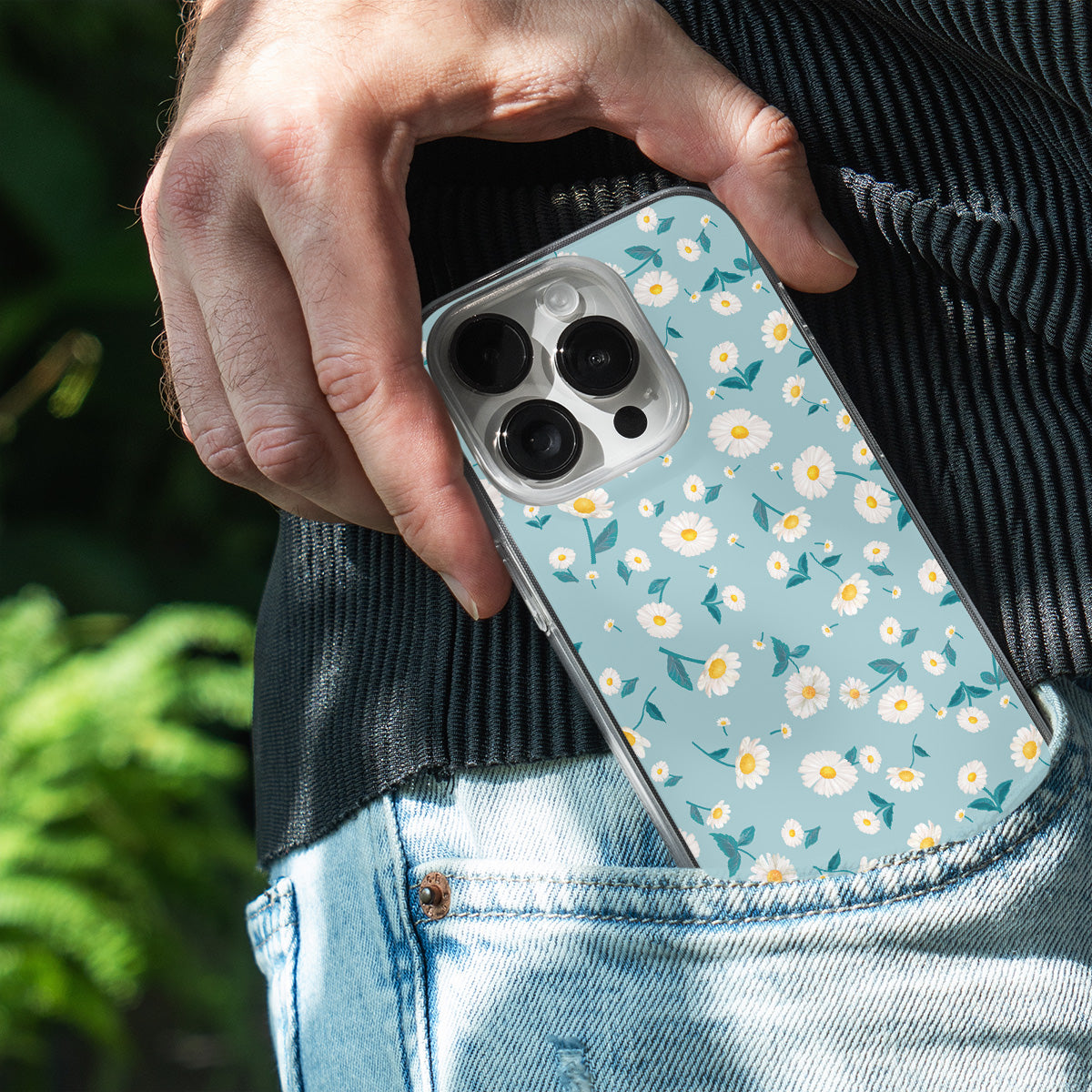 Blue Daisy Delight Phone Cover