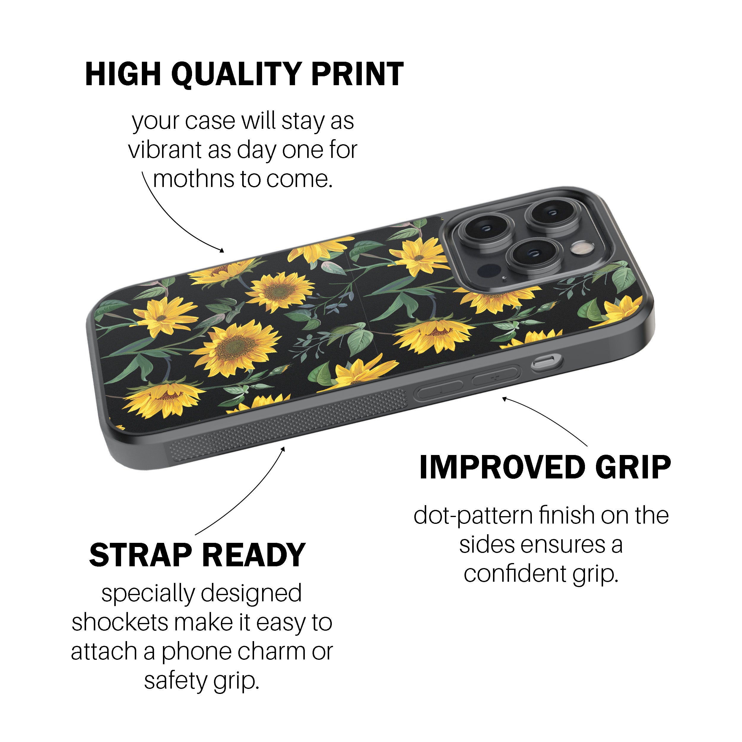 Sunflower Charm Phone Cover