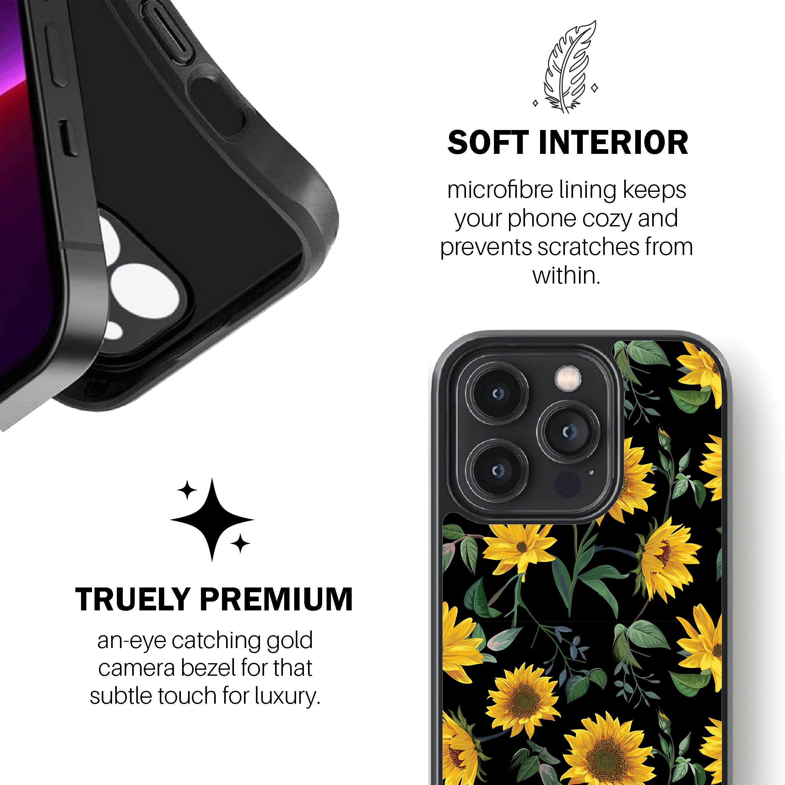 Sunflower Charm Phone Cover