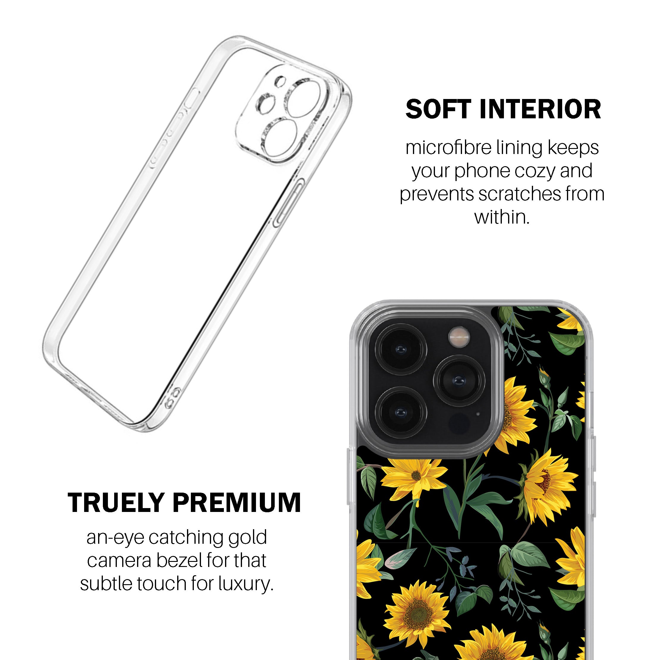 Sunflower Charm Phone Cover