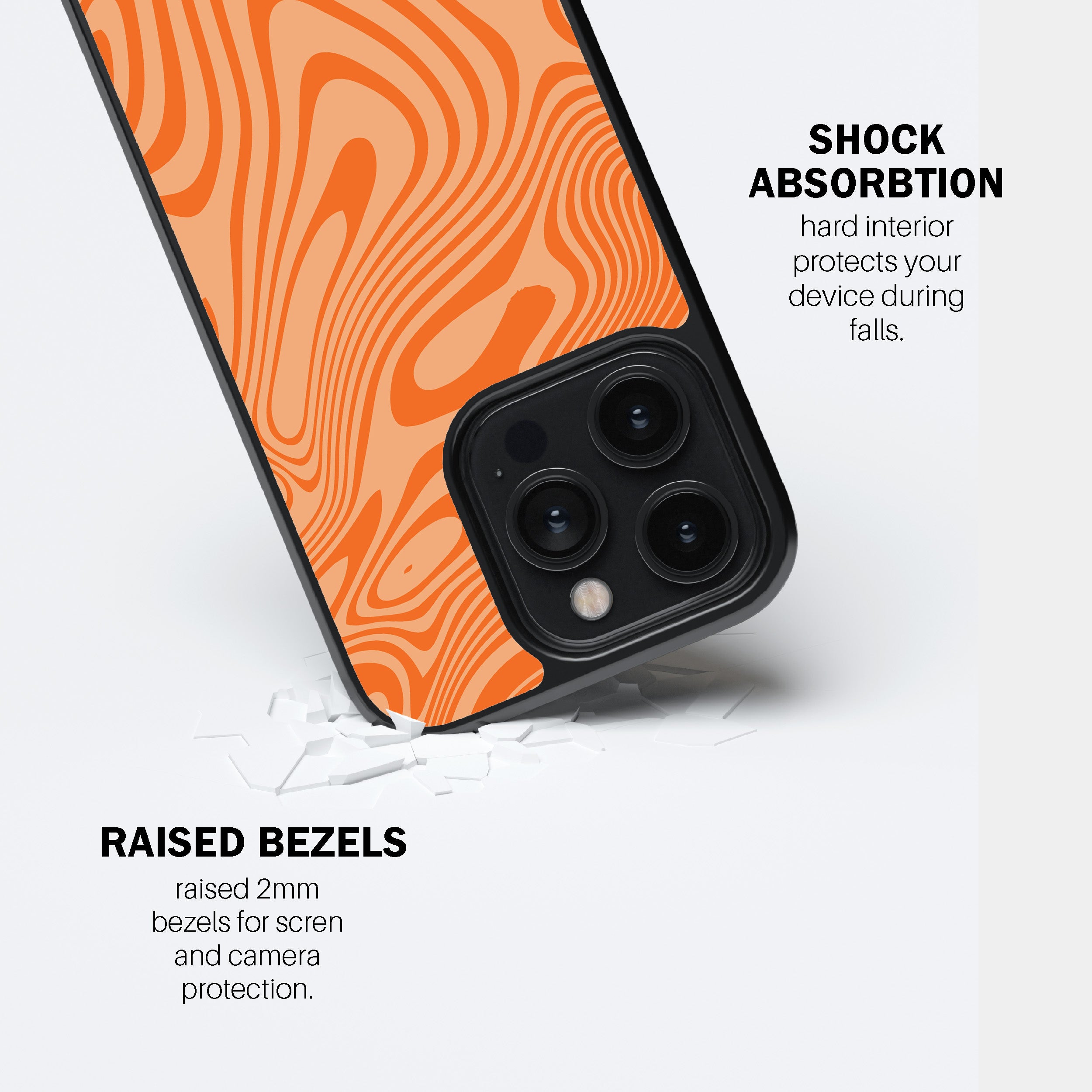 Tangerine Flow Phone Cover