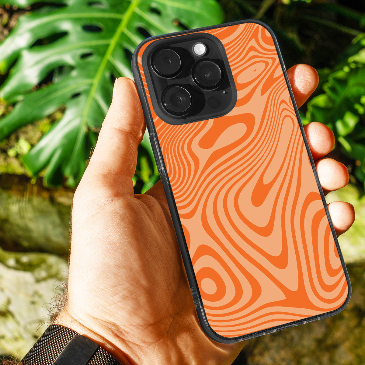 Tangerine Flow Phone Cover