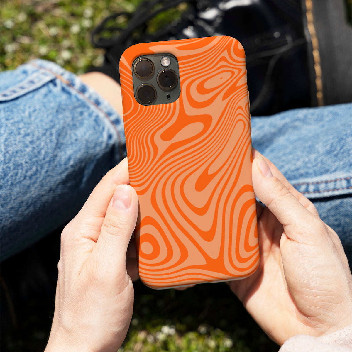 Tangerine Flow Phone Cover