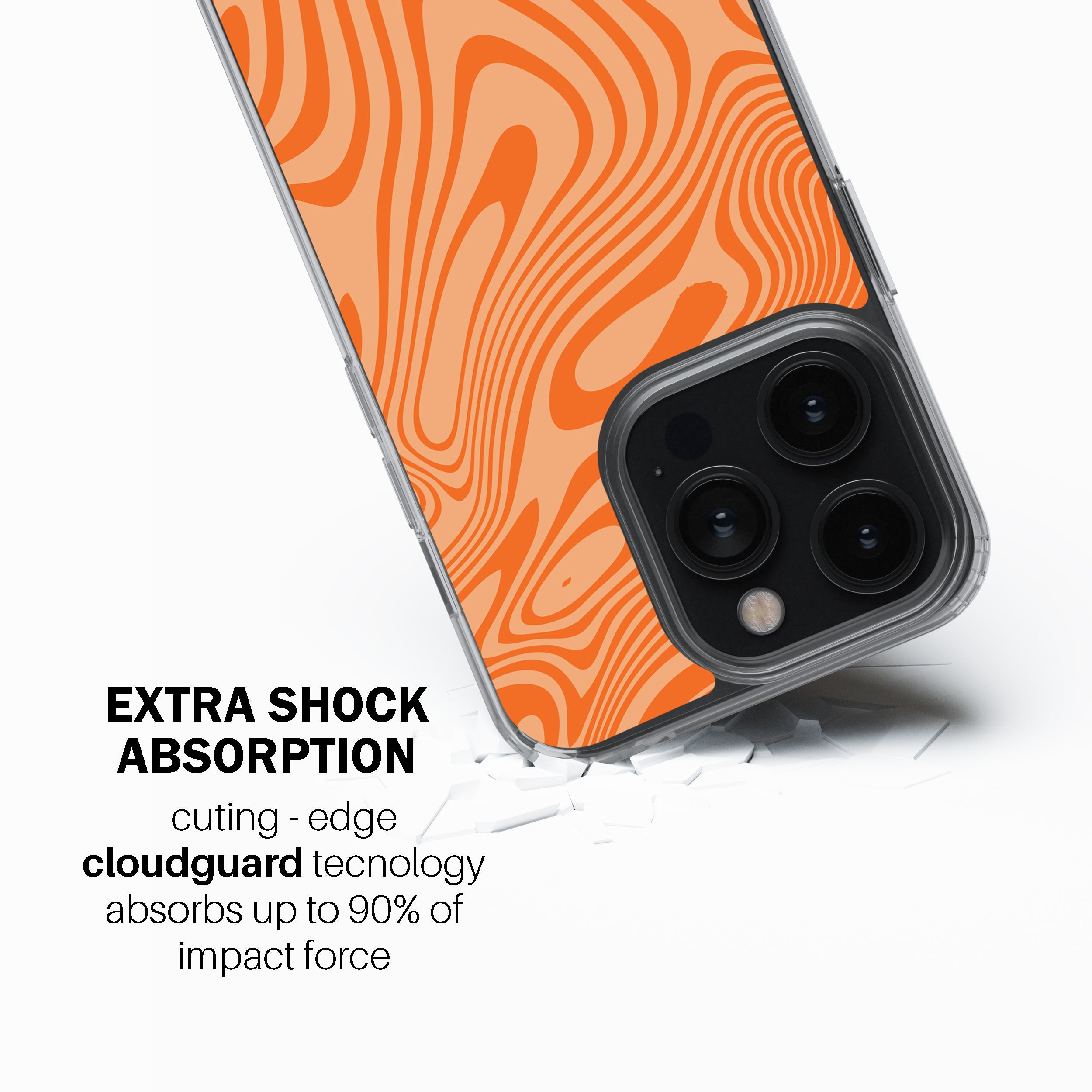 Tangerine Flow Phone Cover