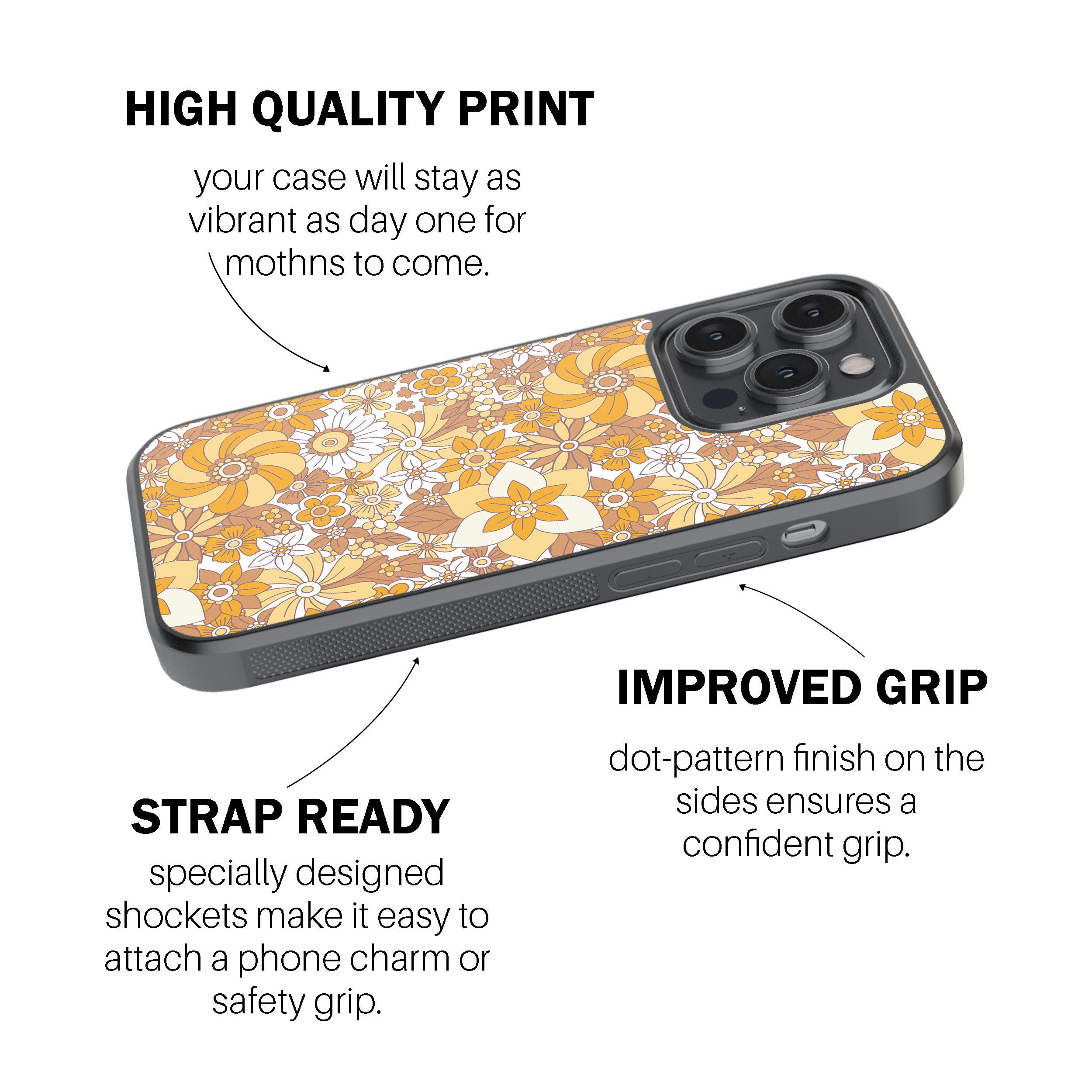 Autumn Floral Lace Phone Cover