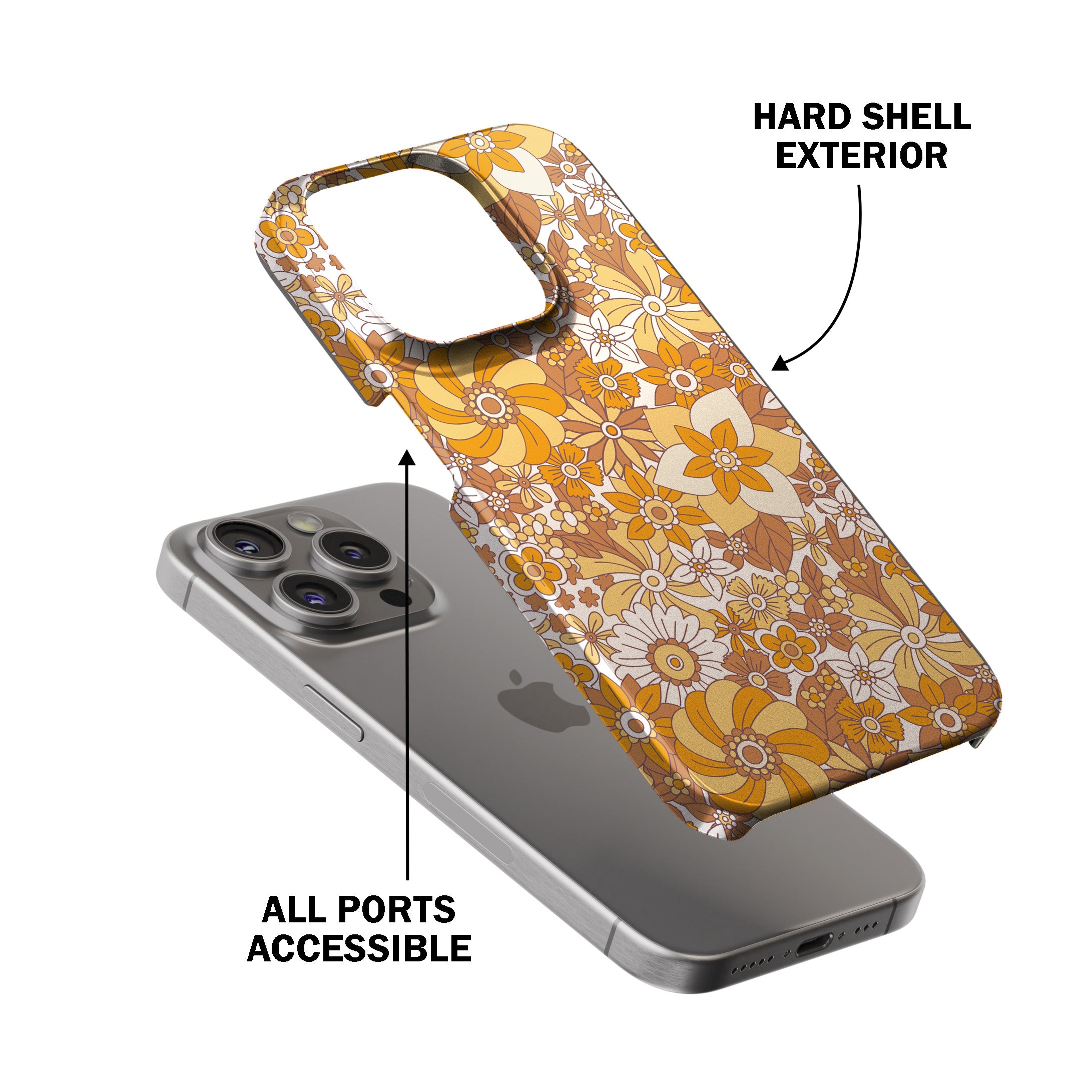 Autumn Floral Lace Phone Cover