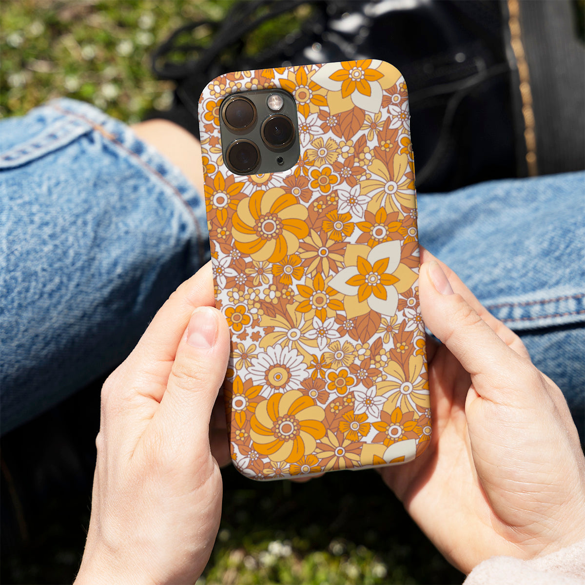 Autumn Floral Lace Phone Cover