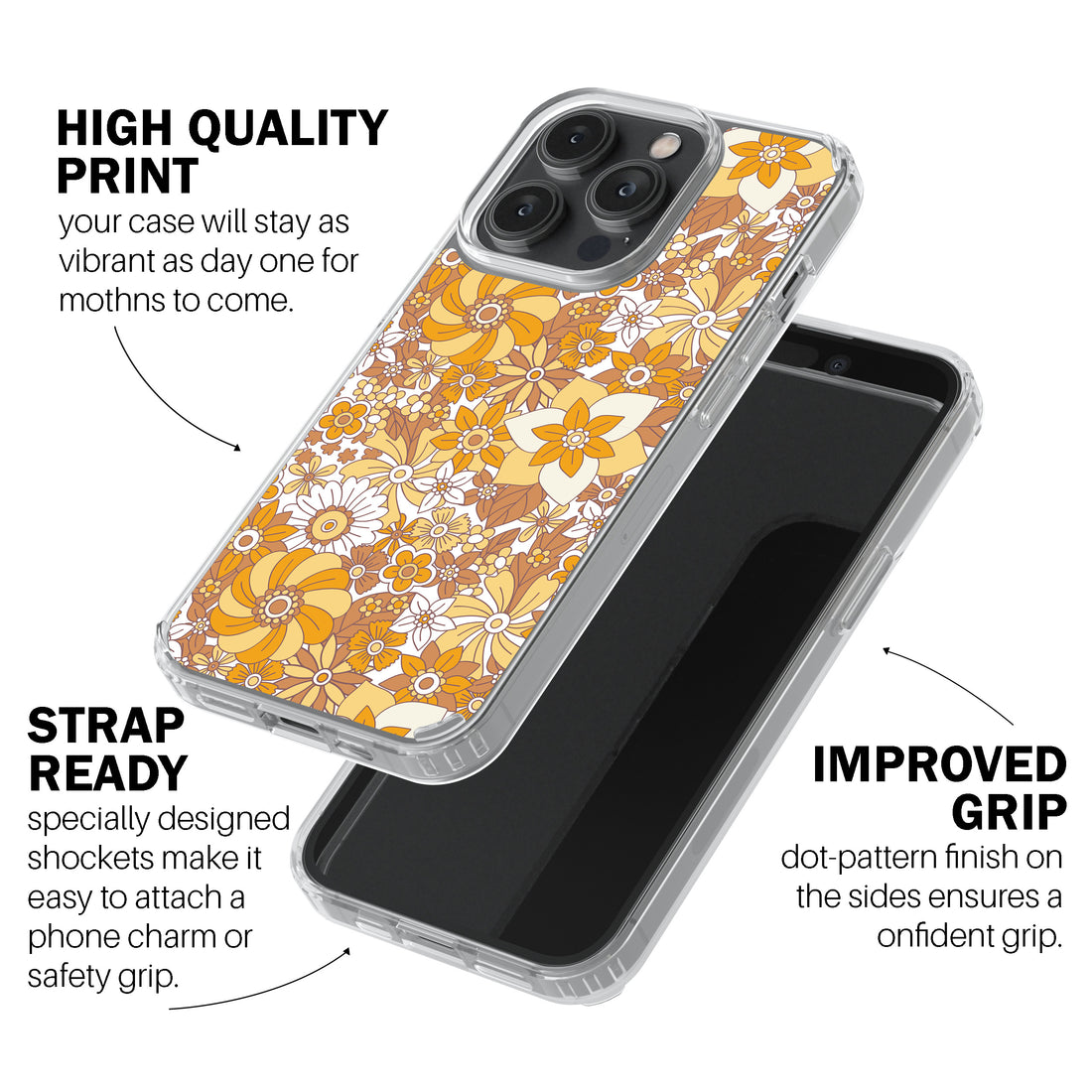 Autumn Floral Lace Phone Cover