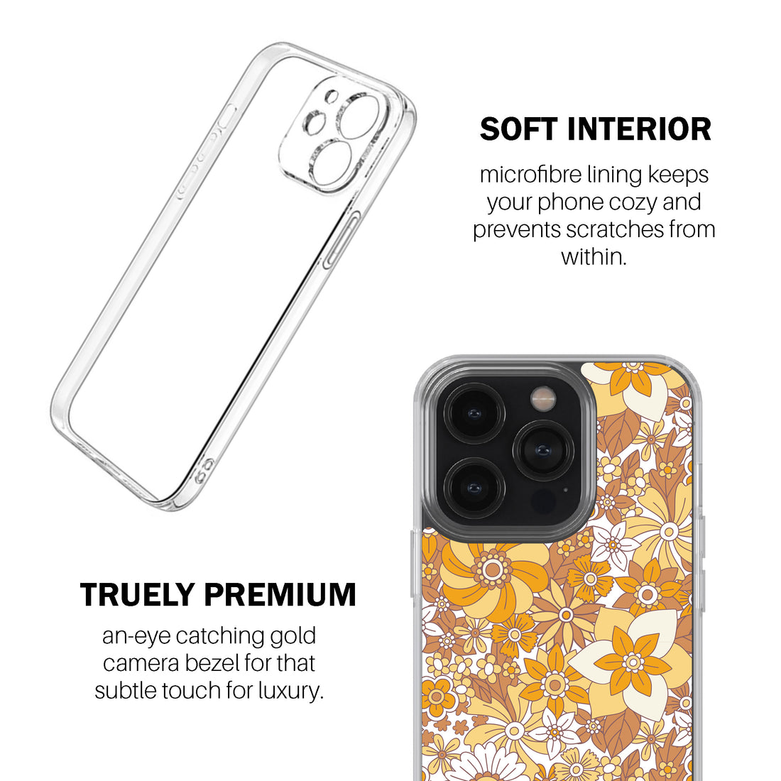 Autumn Floral Lace Phone Cover