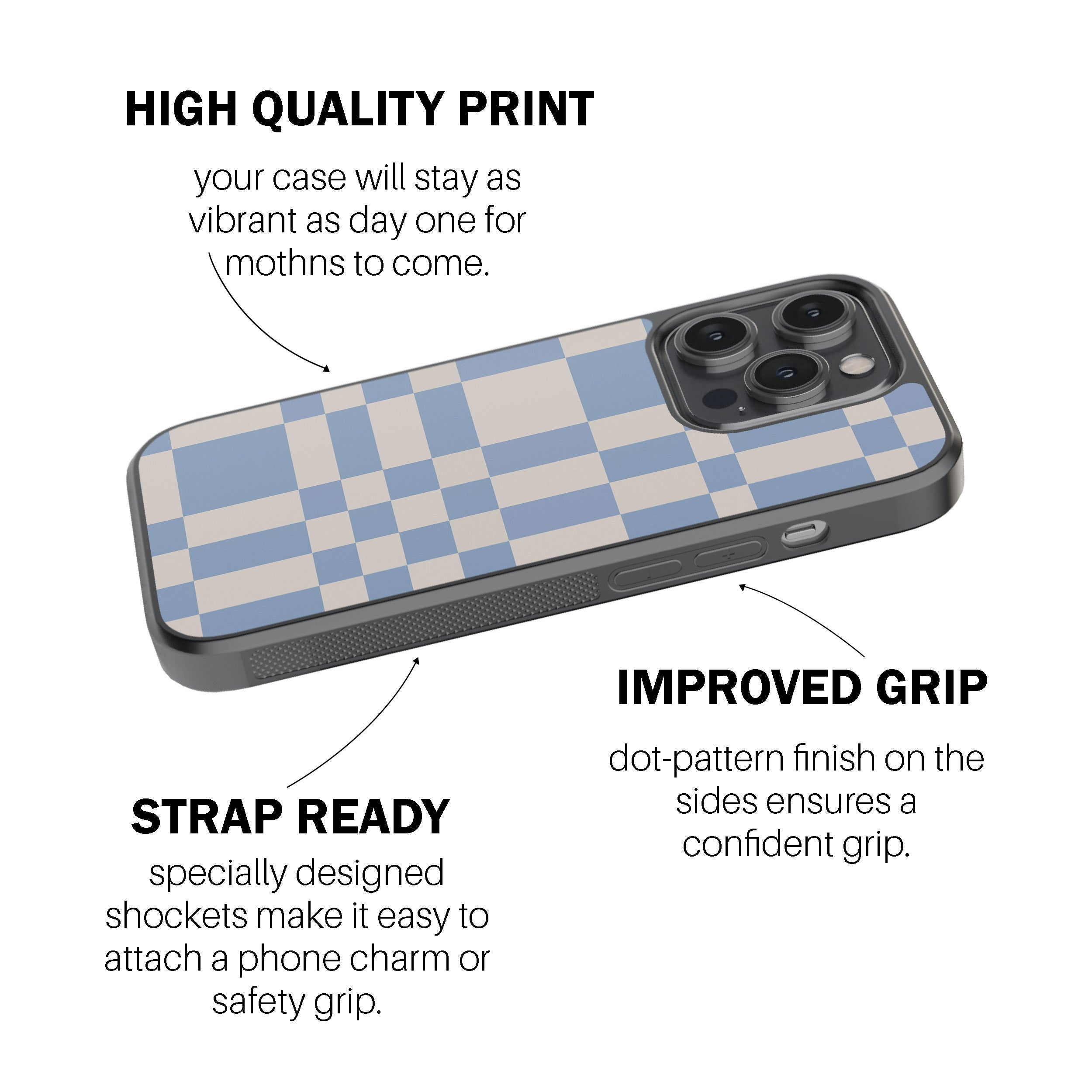 Optical Illusion Grid Phone Cover