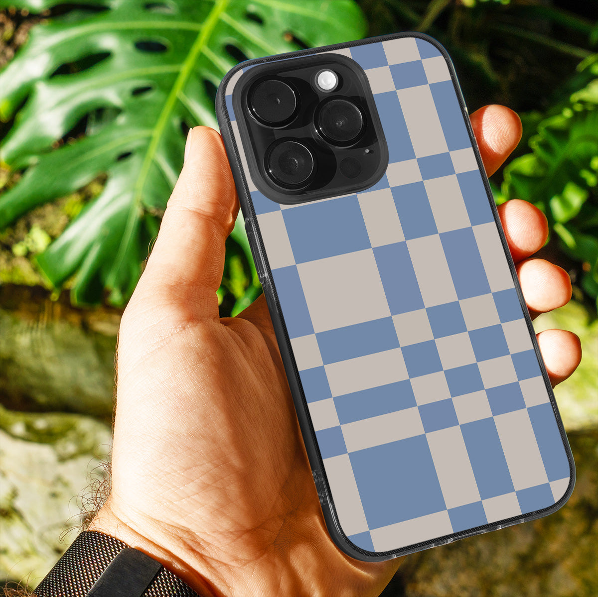Optical Illusion Grid Phone Cover