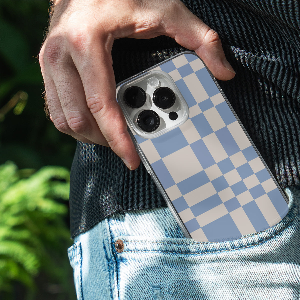 Optical Illusion Grid Phone Cover