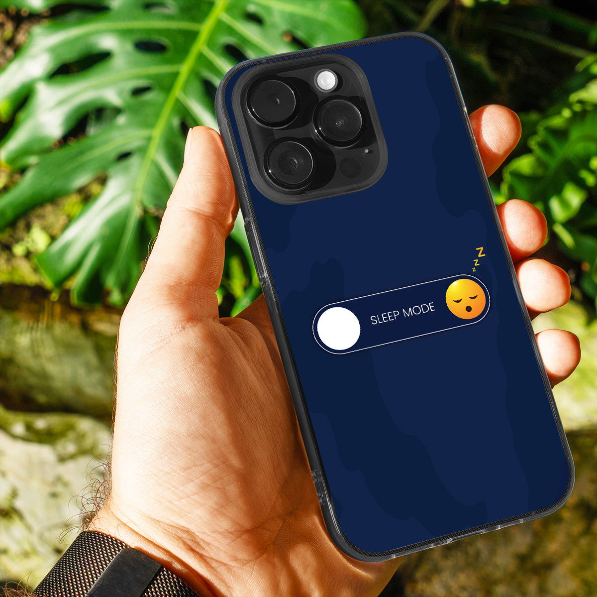 Sleep Mode With Emoji Phone Cover