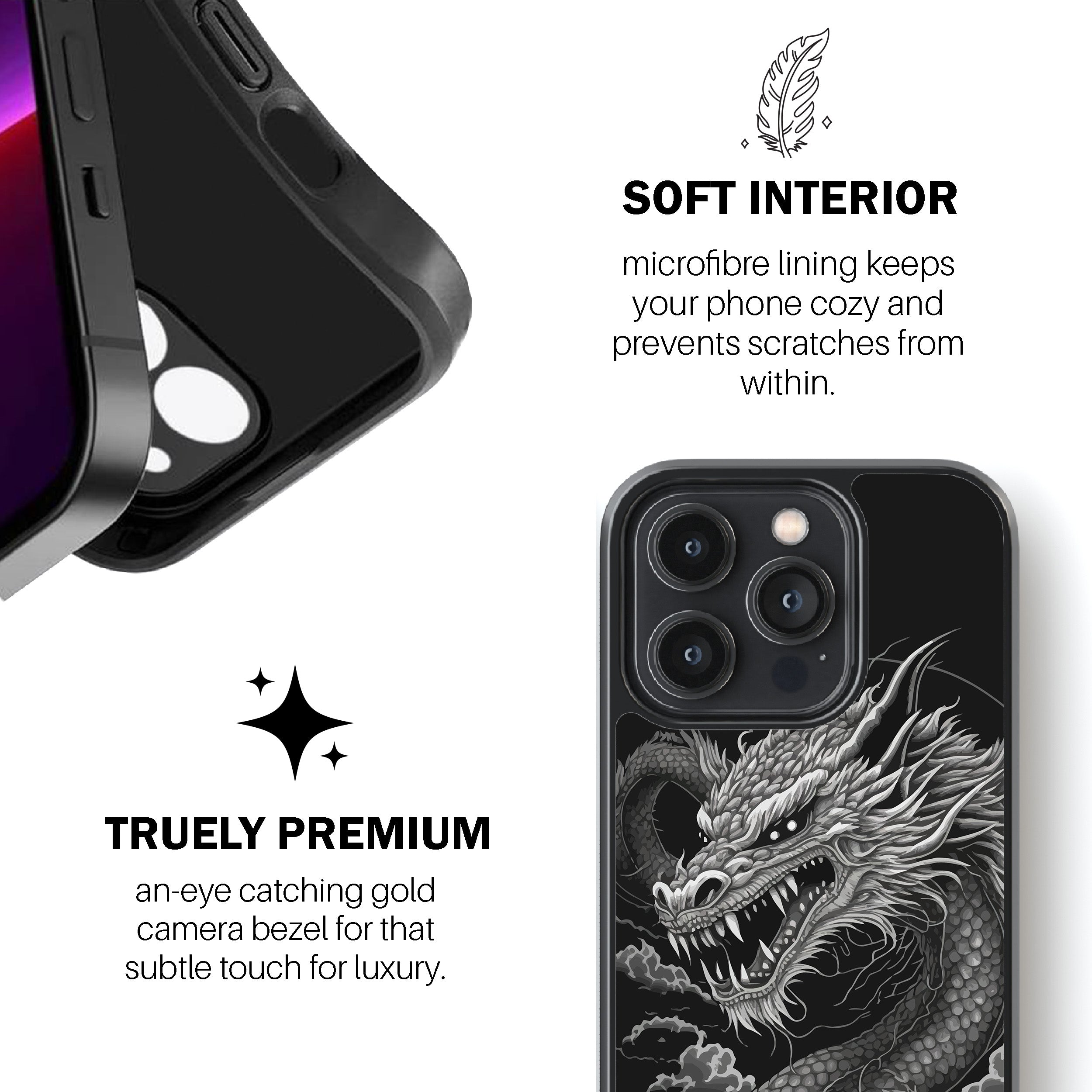 Dragon Sketch Design Phone Cover