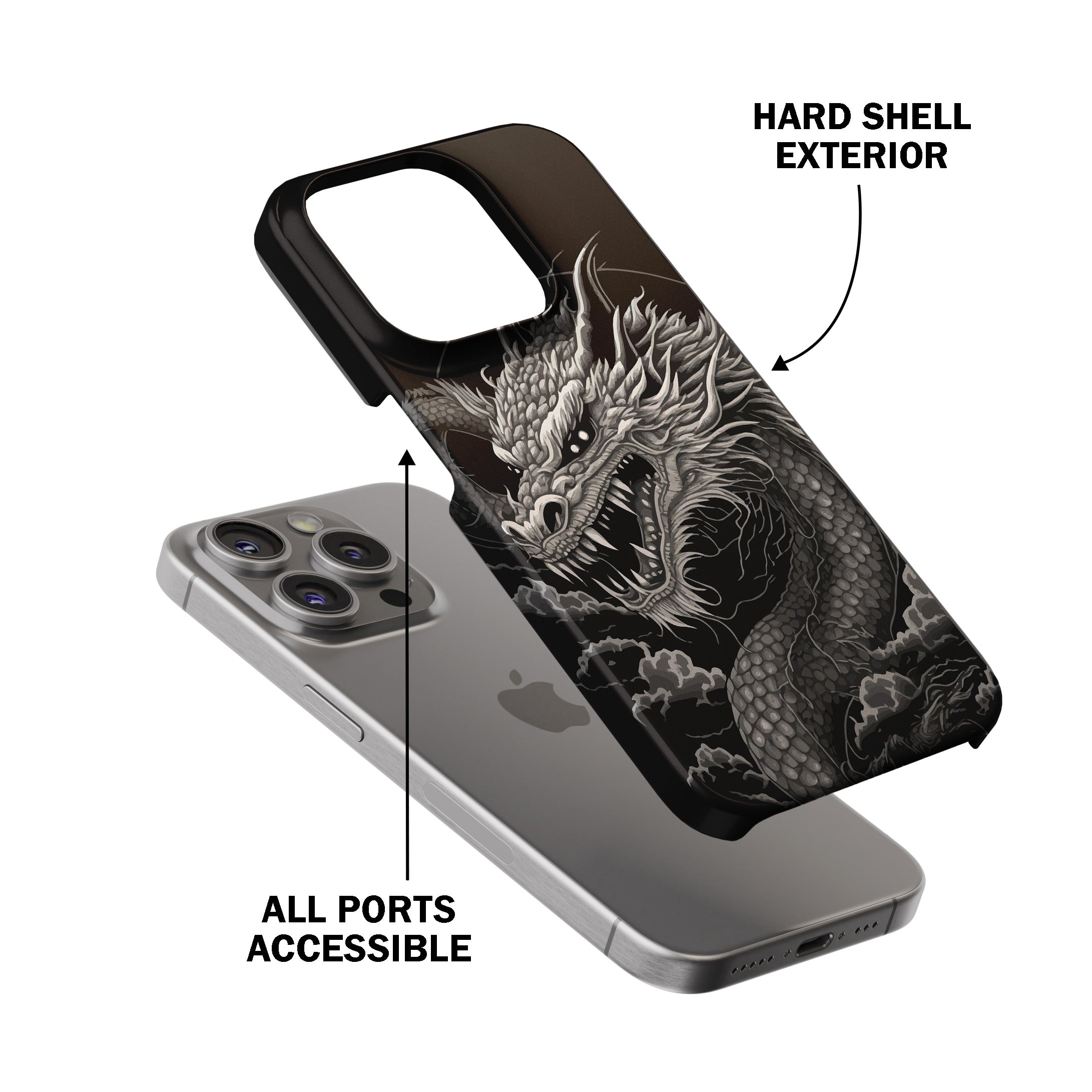 Dragon Sketch Design Phone Cover