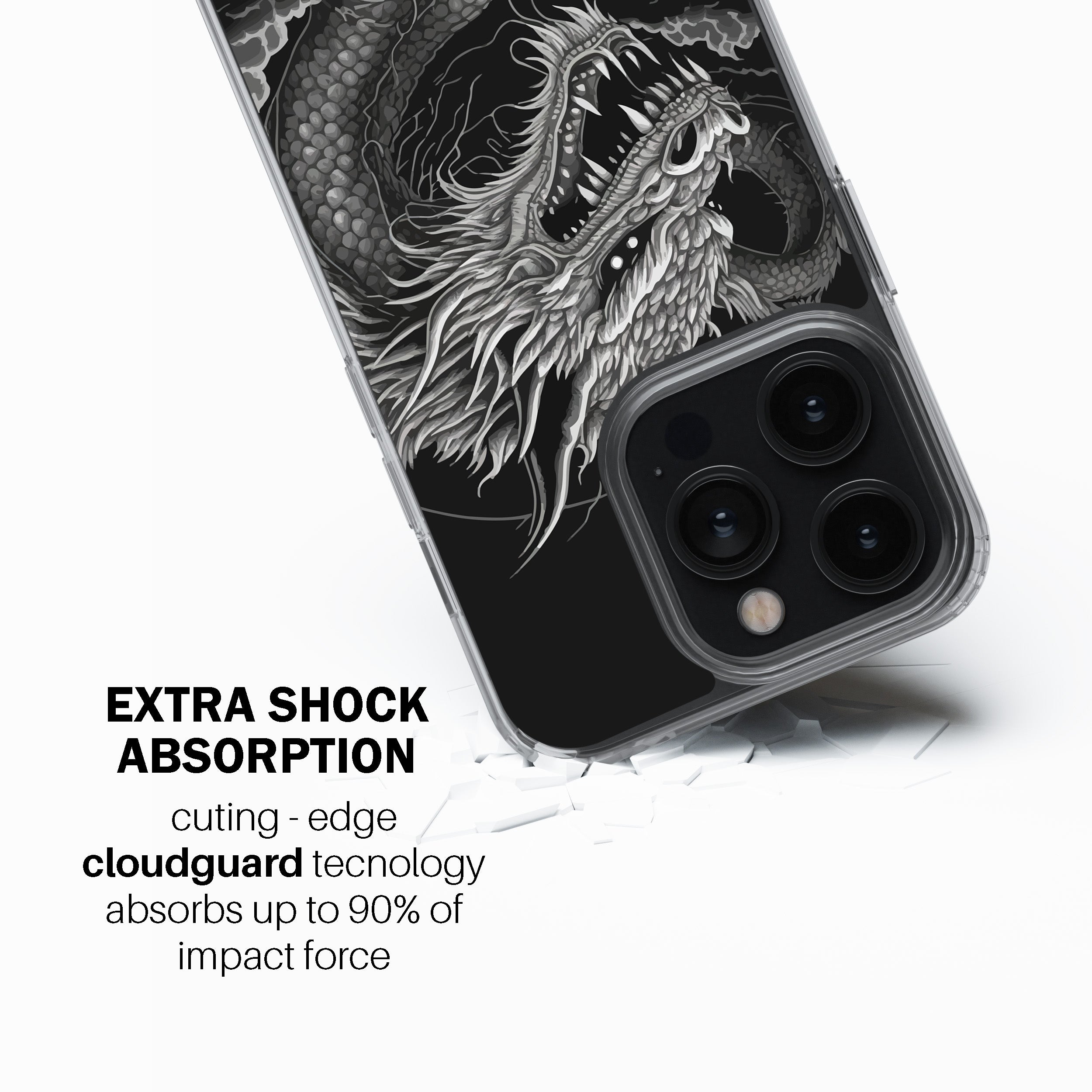 Dragon Sketch Design Phone Cover