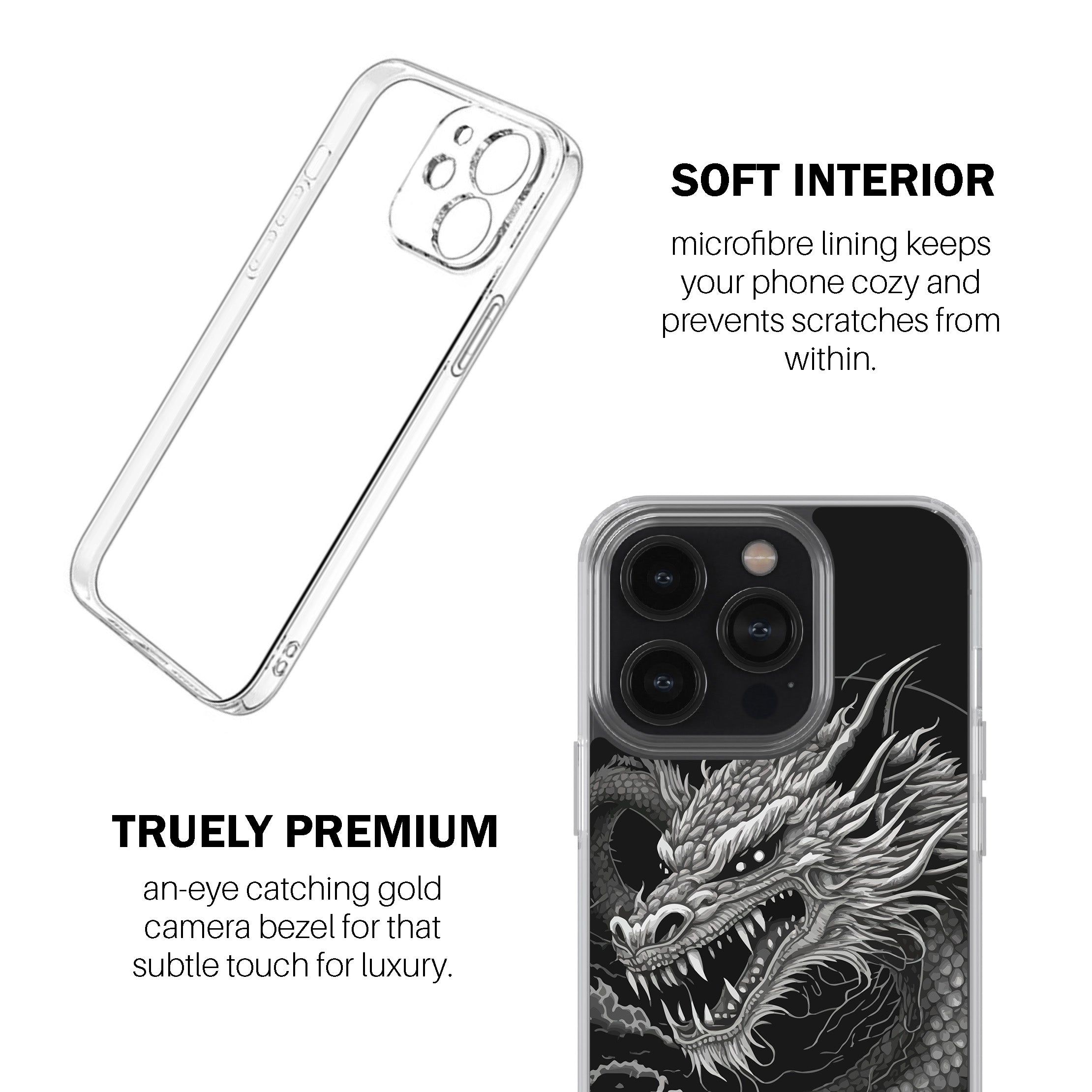Dragon Sketch Design Phone Cover