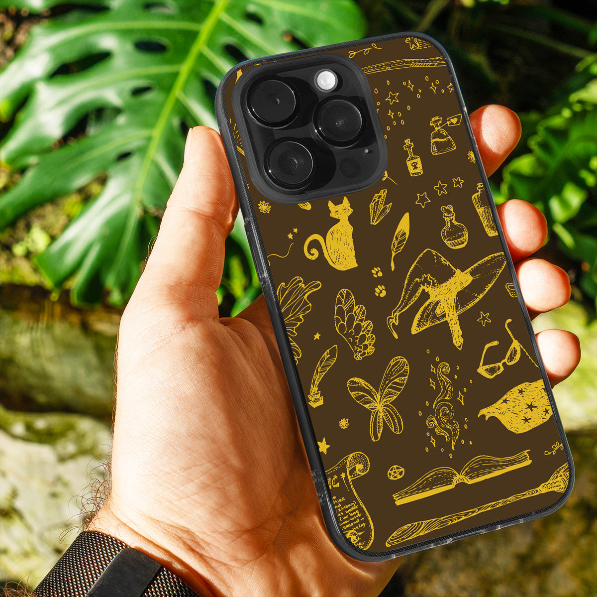 Golden Nature Sketch Phone Cover