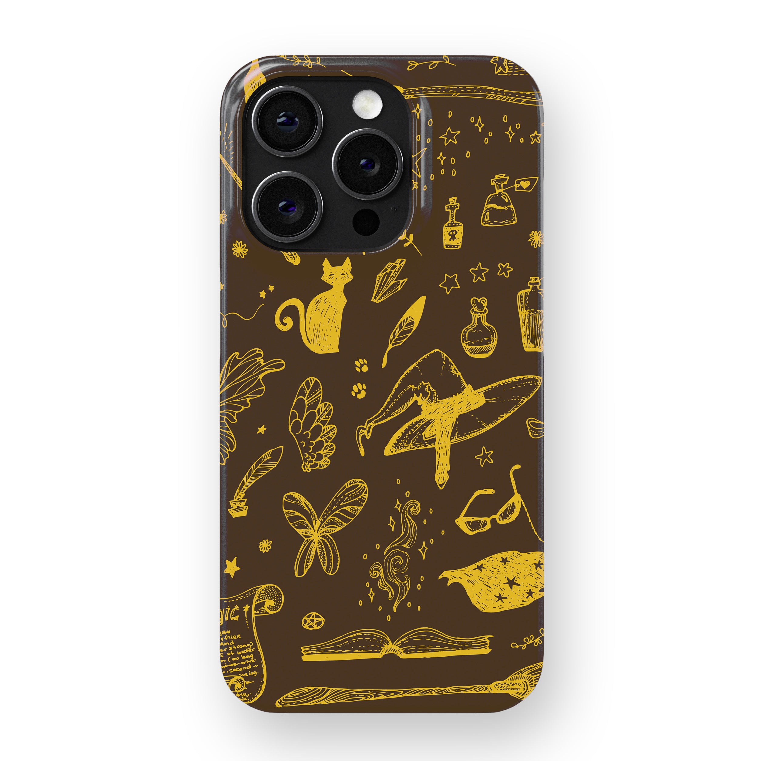 Golden Nature Sketch Phone Cover