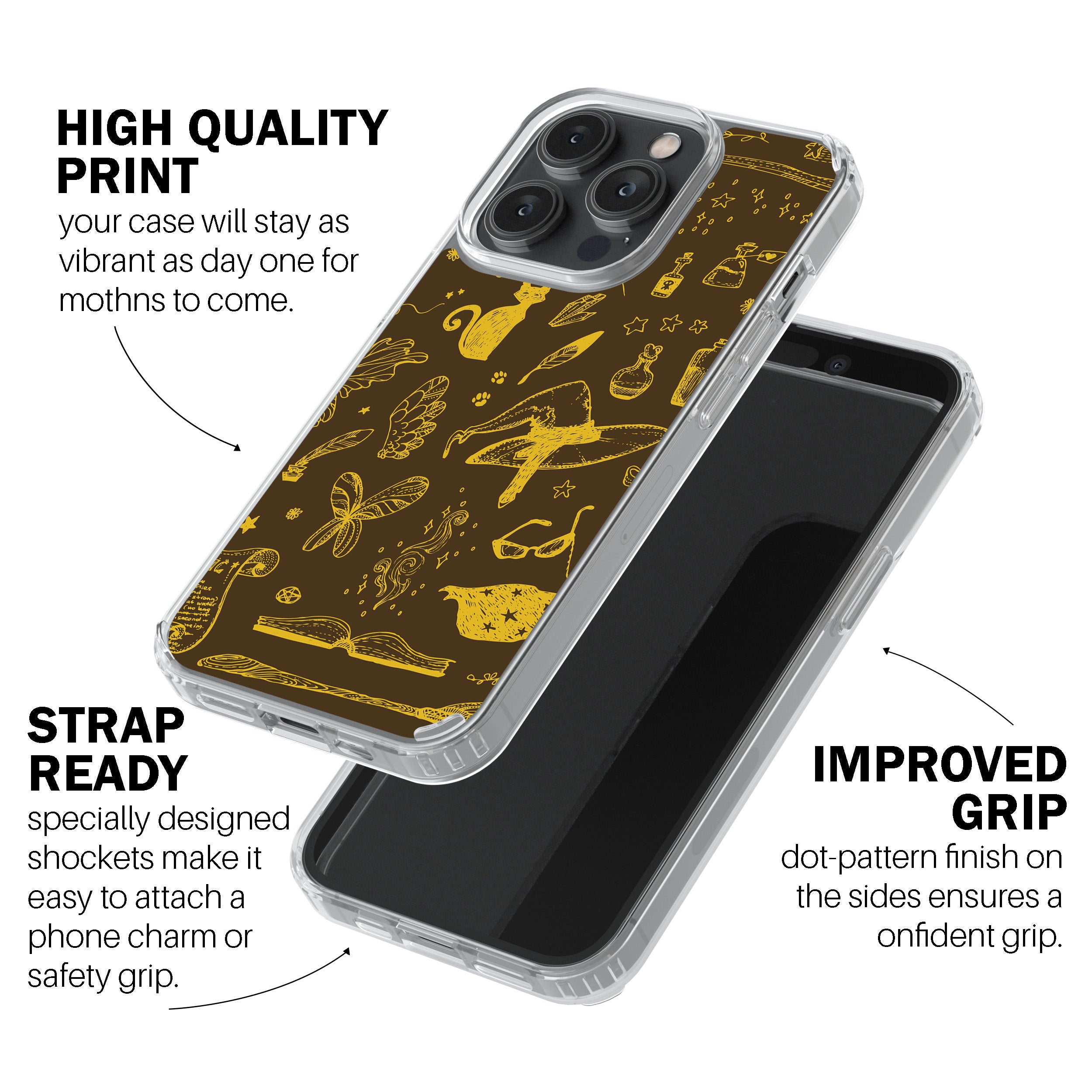 Golden Nature Sketch Phone Cover
