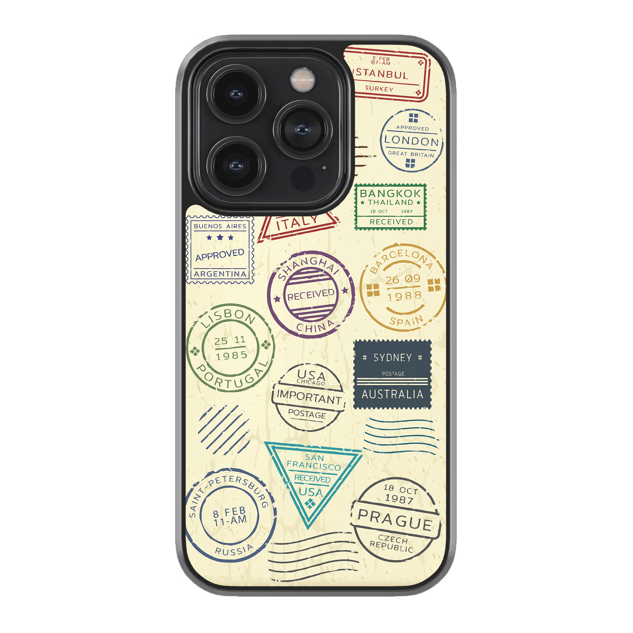 Travel Stamps Phone Cover