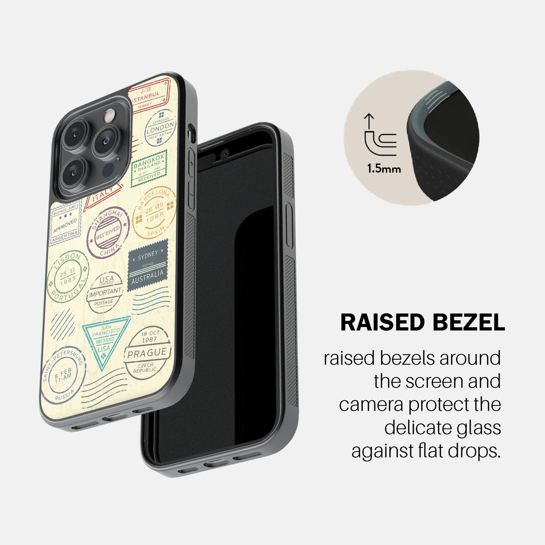 Travel Stamps Phone Cover