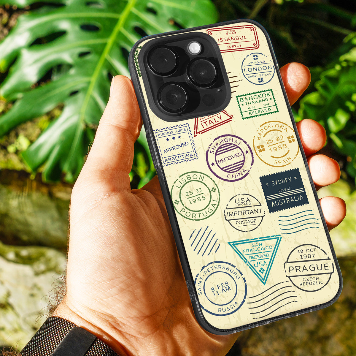 Travel Stamps Phone Cover