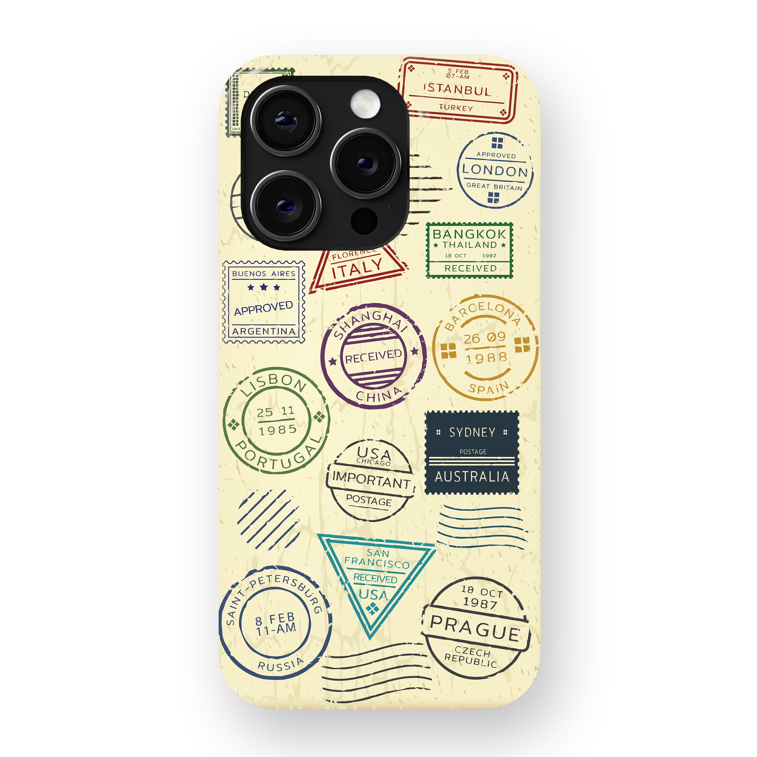 Travel Stamps Phone Cover