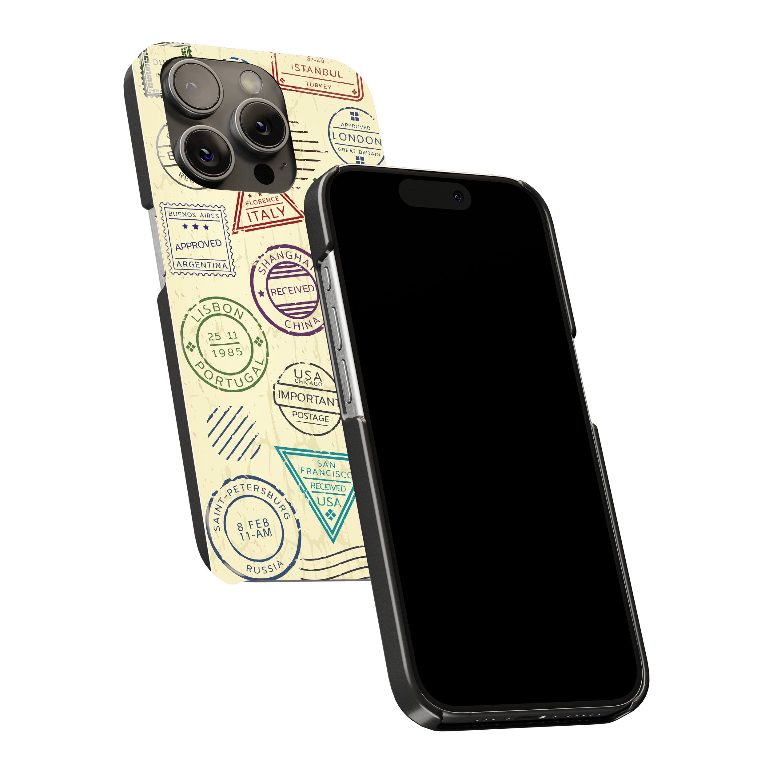 Travel Stamps Phone Cover