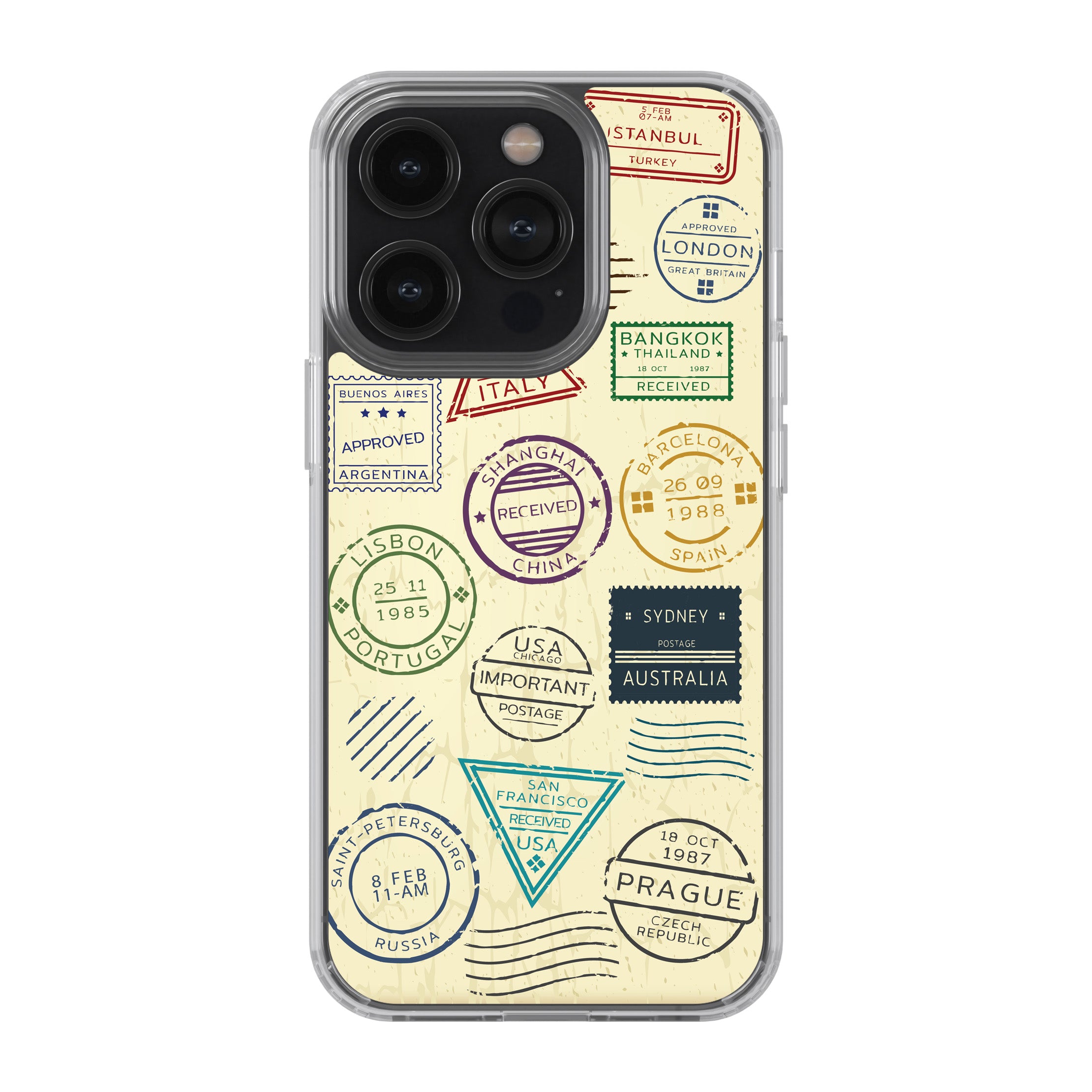 Travel Stamps Phone Cover