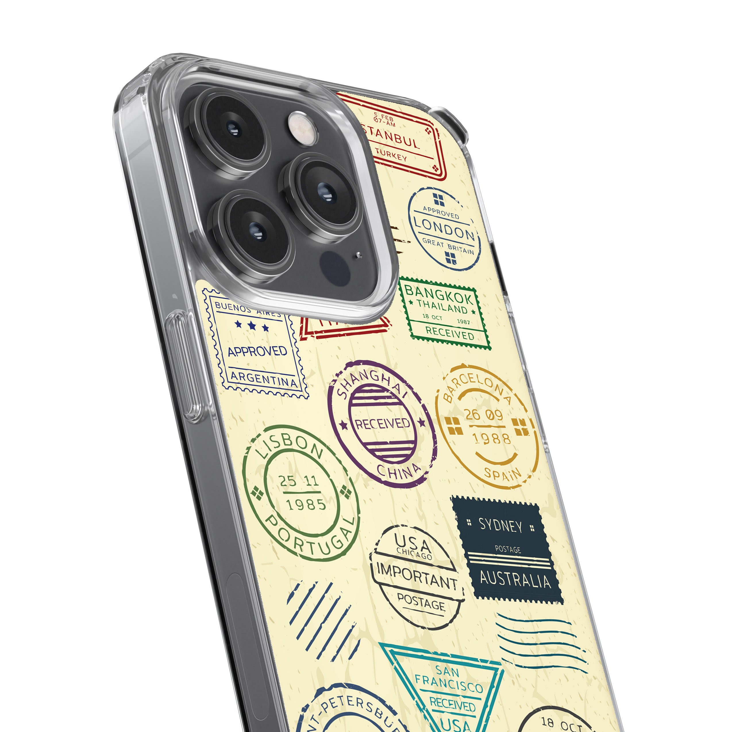Travel Stamps Phone Cover