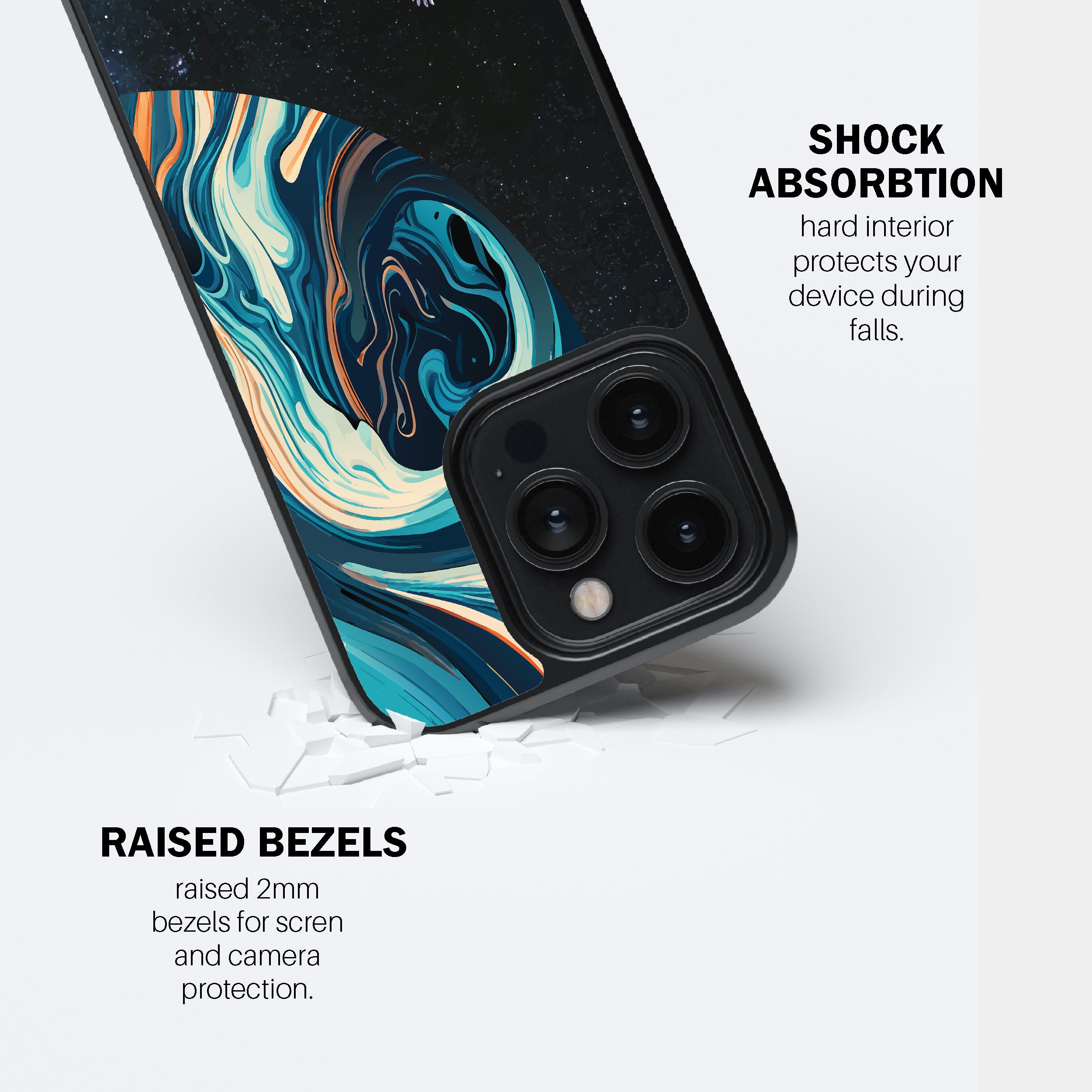 Astronaut And Space Swirl – Phone Cover