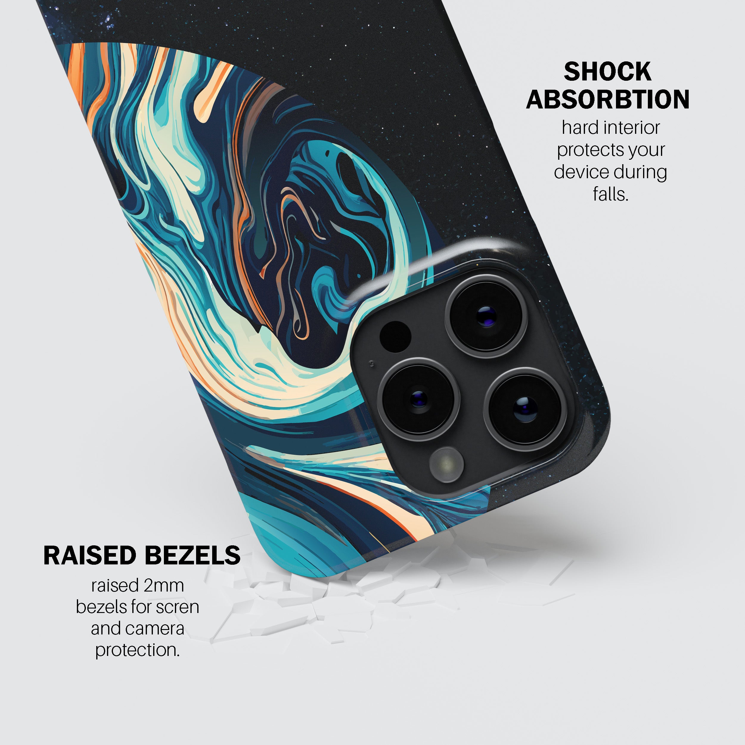 Astronaut And Space Swirl – Phone Cover