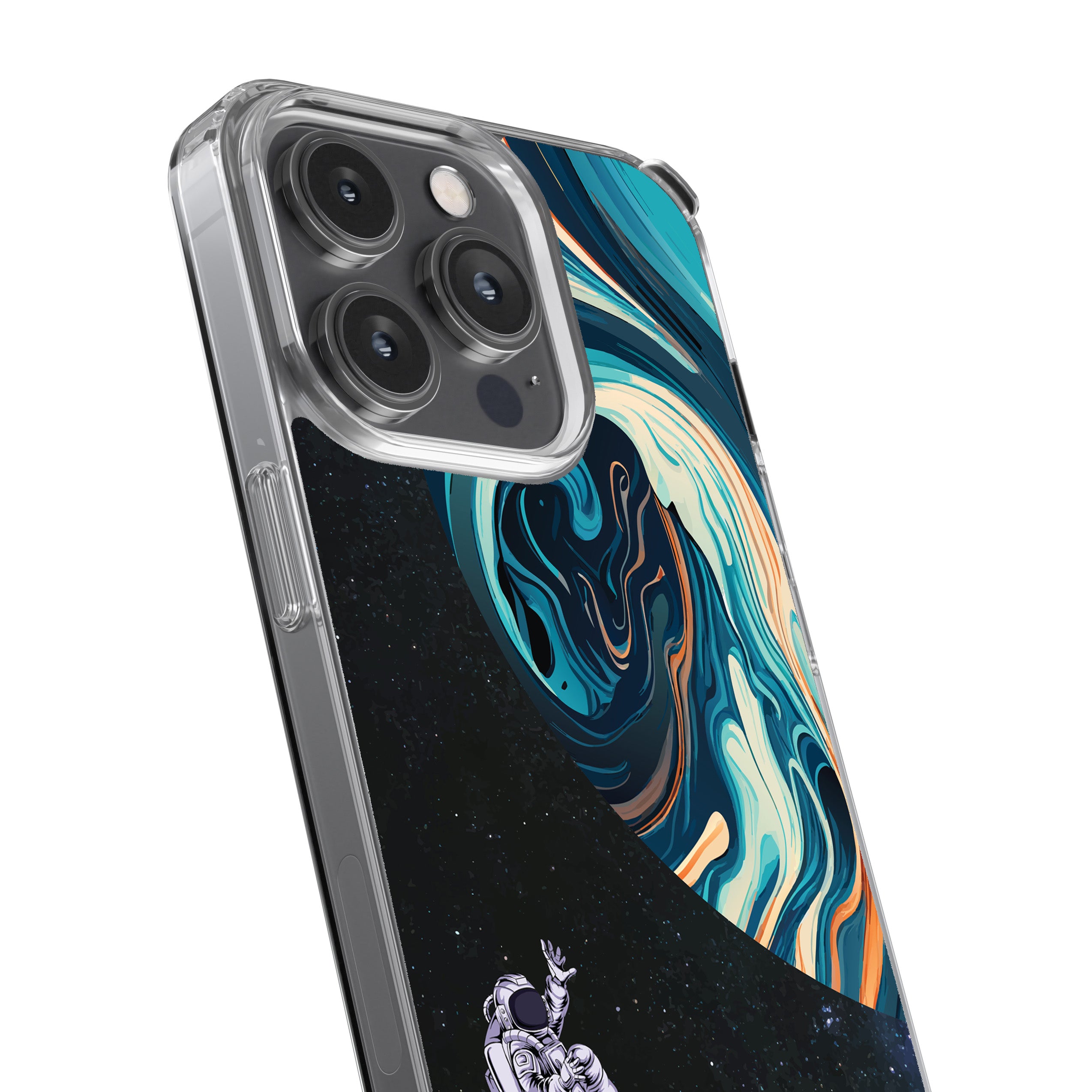 Astronaut And Space Swirl – Phone Cover
