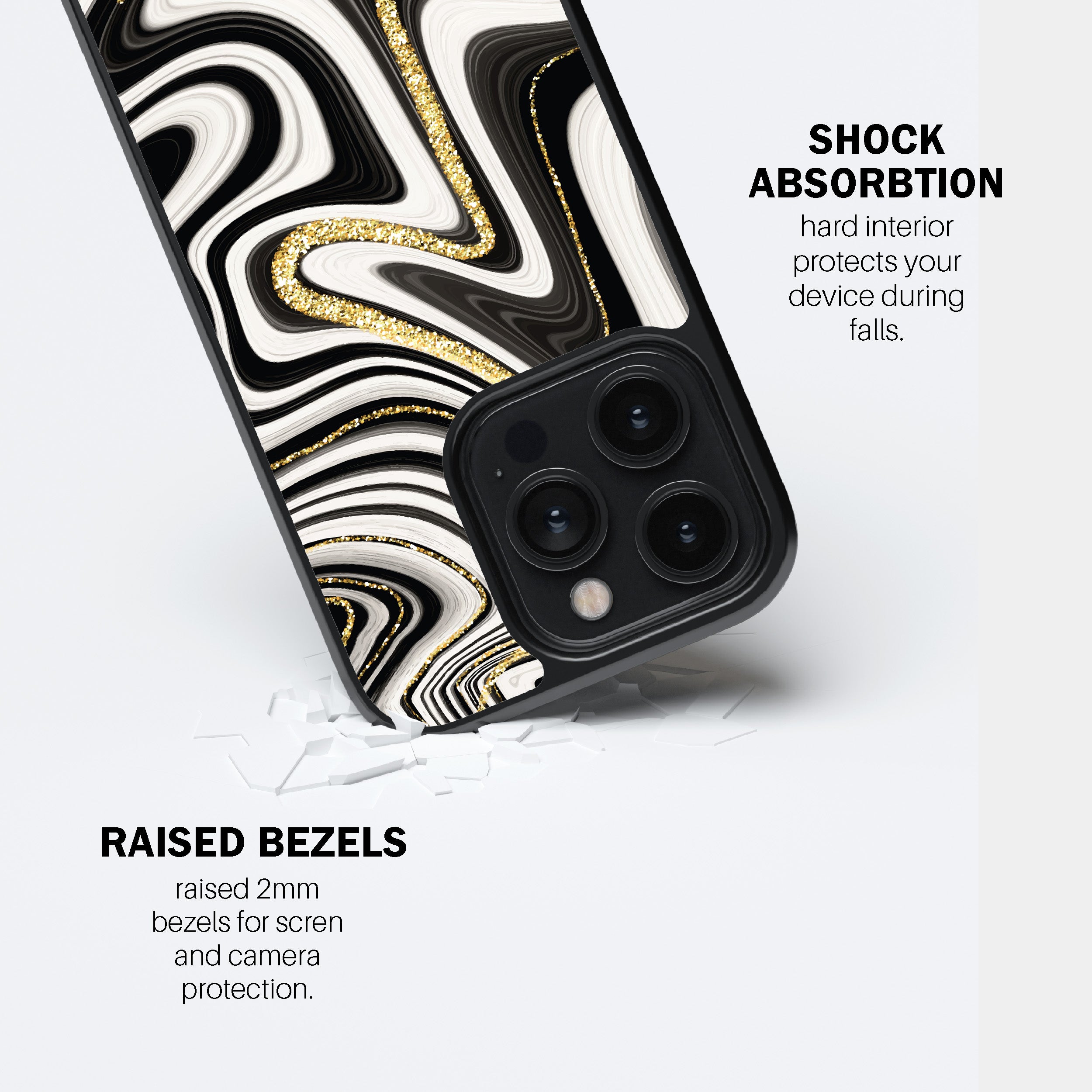 Marble Waves Phone Cover
