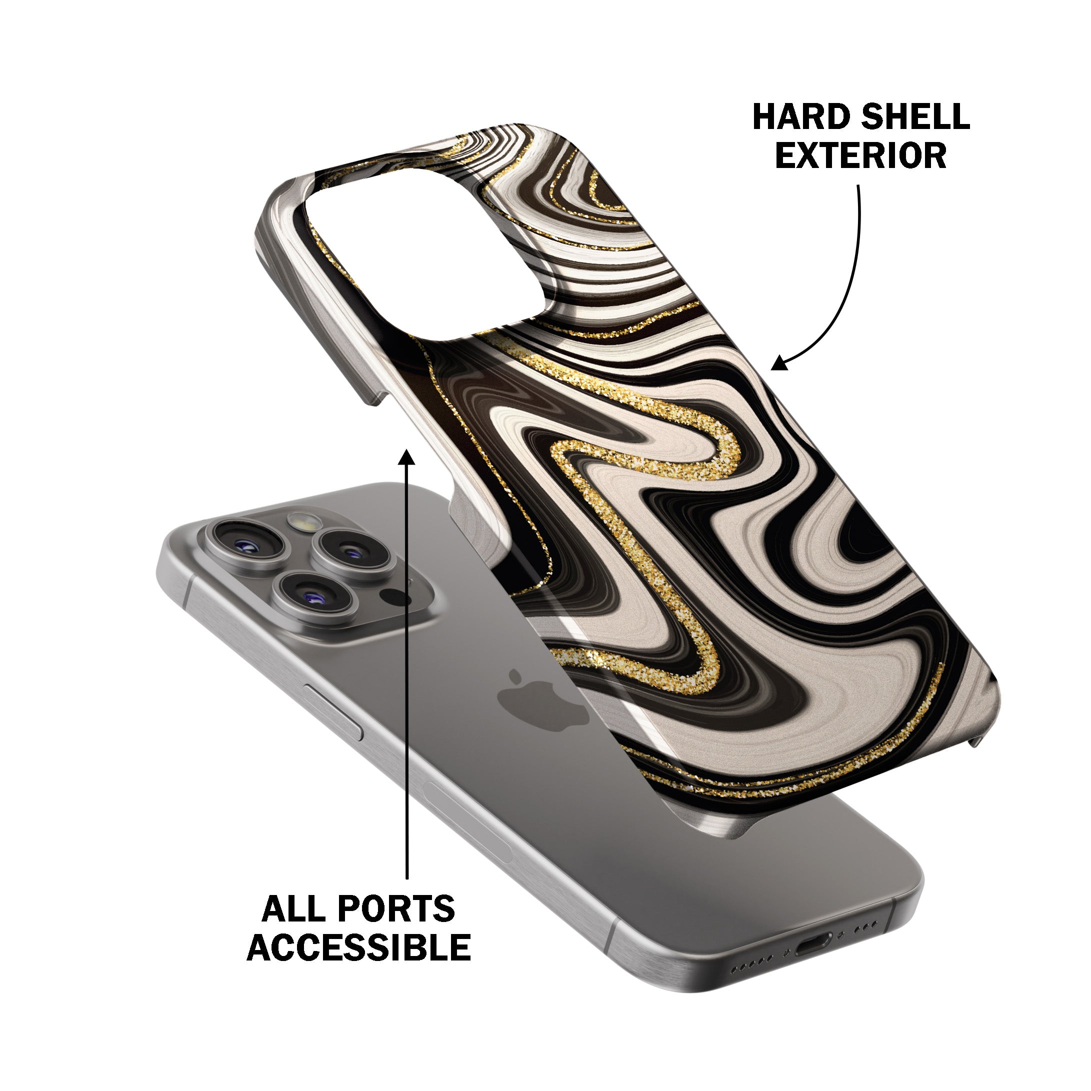 Marble Waves Phone Cover